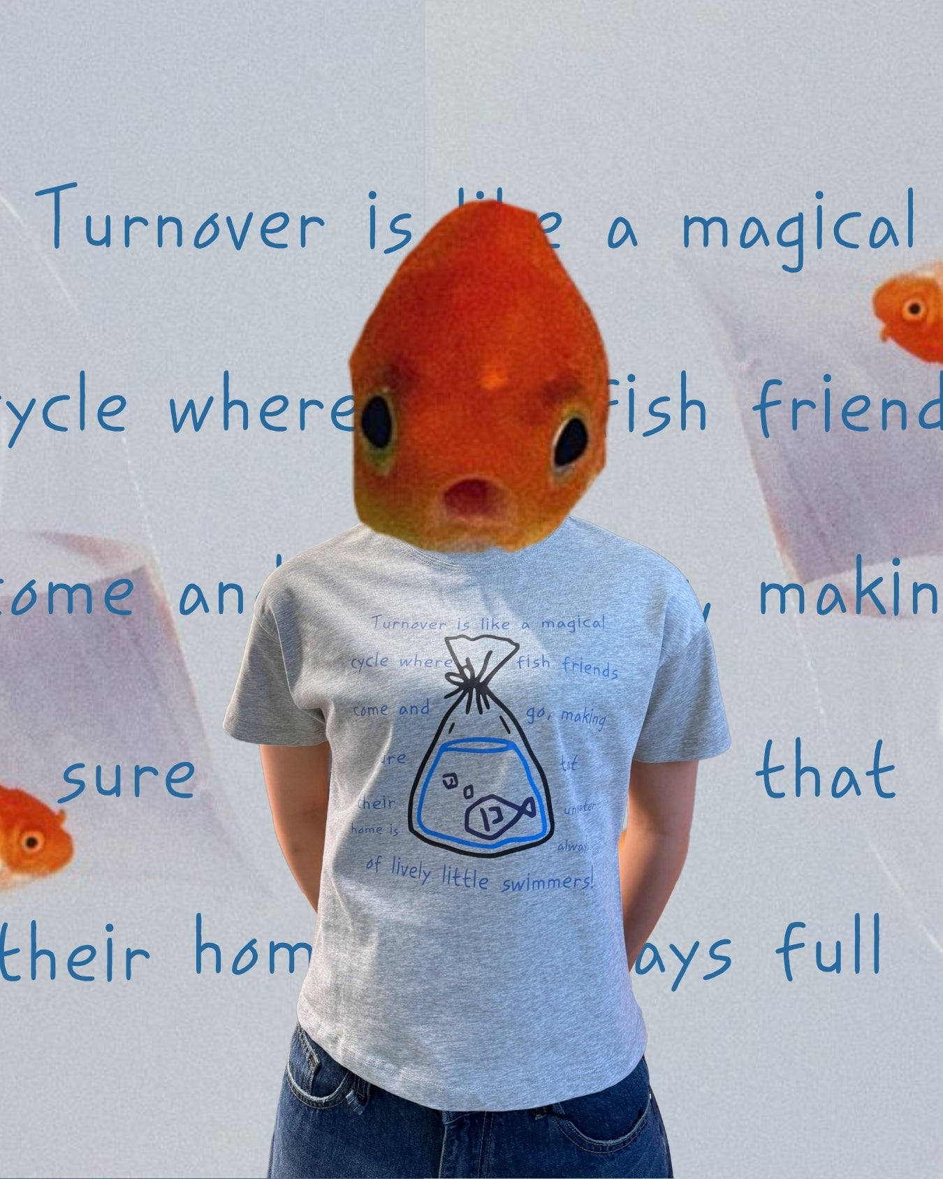 TURNOVER 2025SS FedEx Fins TEE
“25SSWT7 快遞中的鰭TEE”