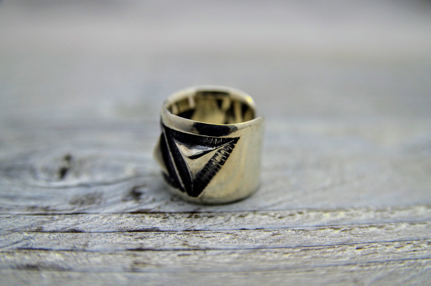 R-006 Wakan Silver Smith Repset三角戒指