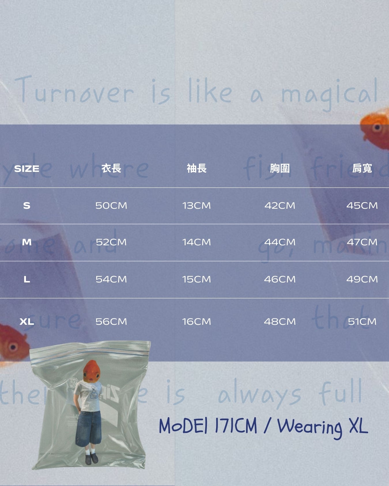 TURNOVER 2025SS FedEx Fins TEE
“25SSWT7 快遞中的鰭TEE”