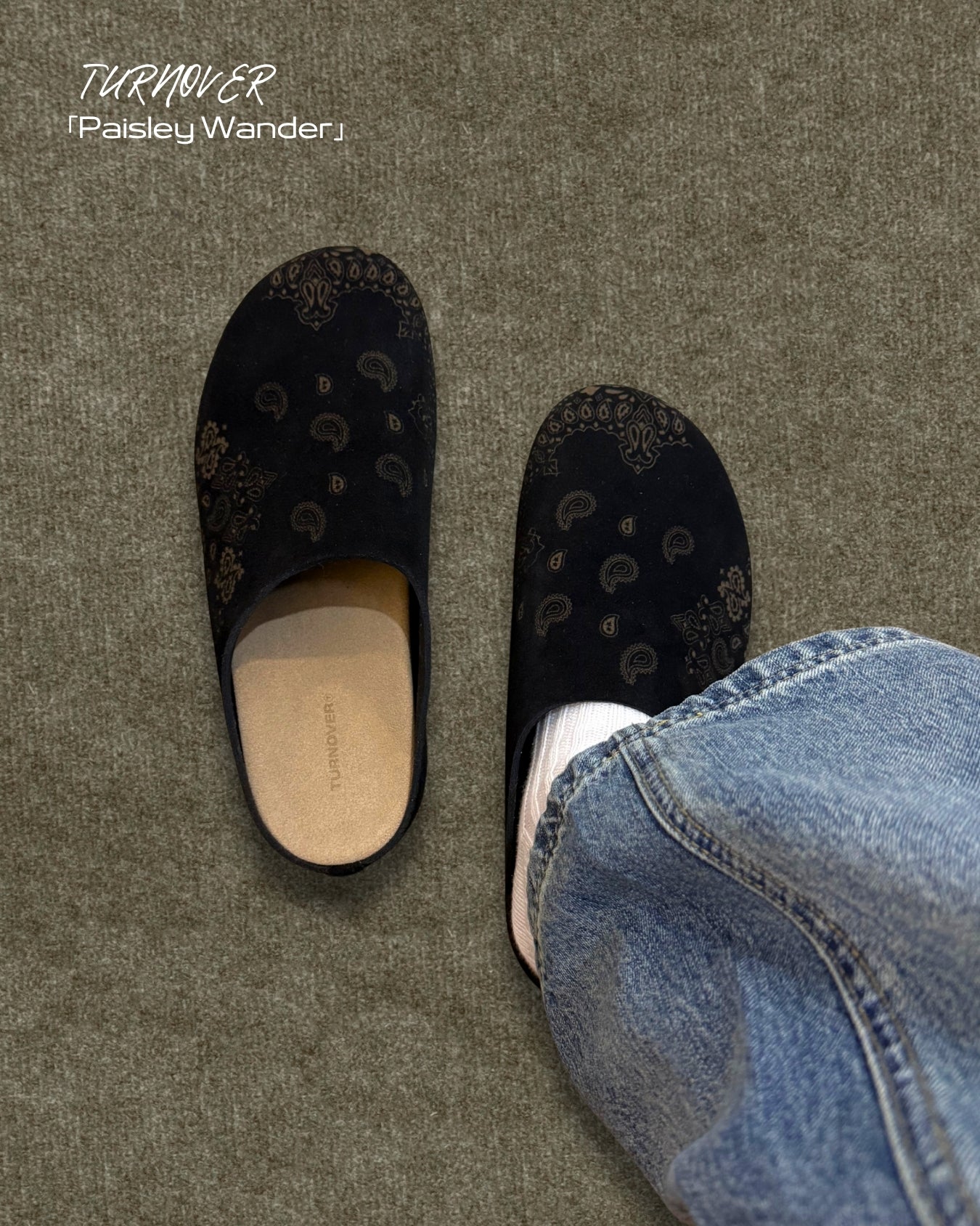 TURNOVER 2025SS Paisley Wander “25SS-WR1 漫步腰果拖鞋”