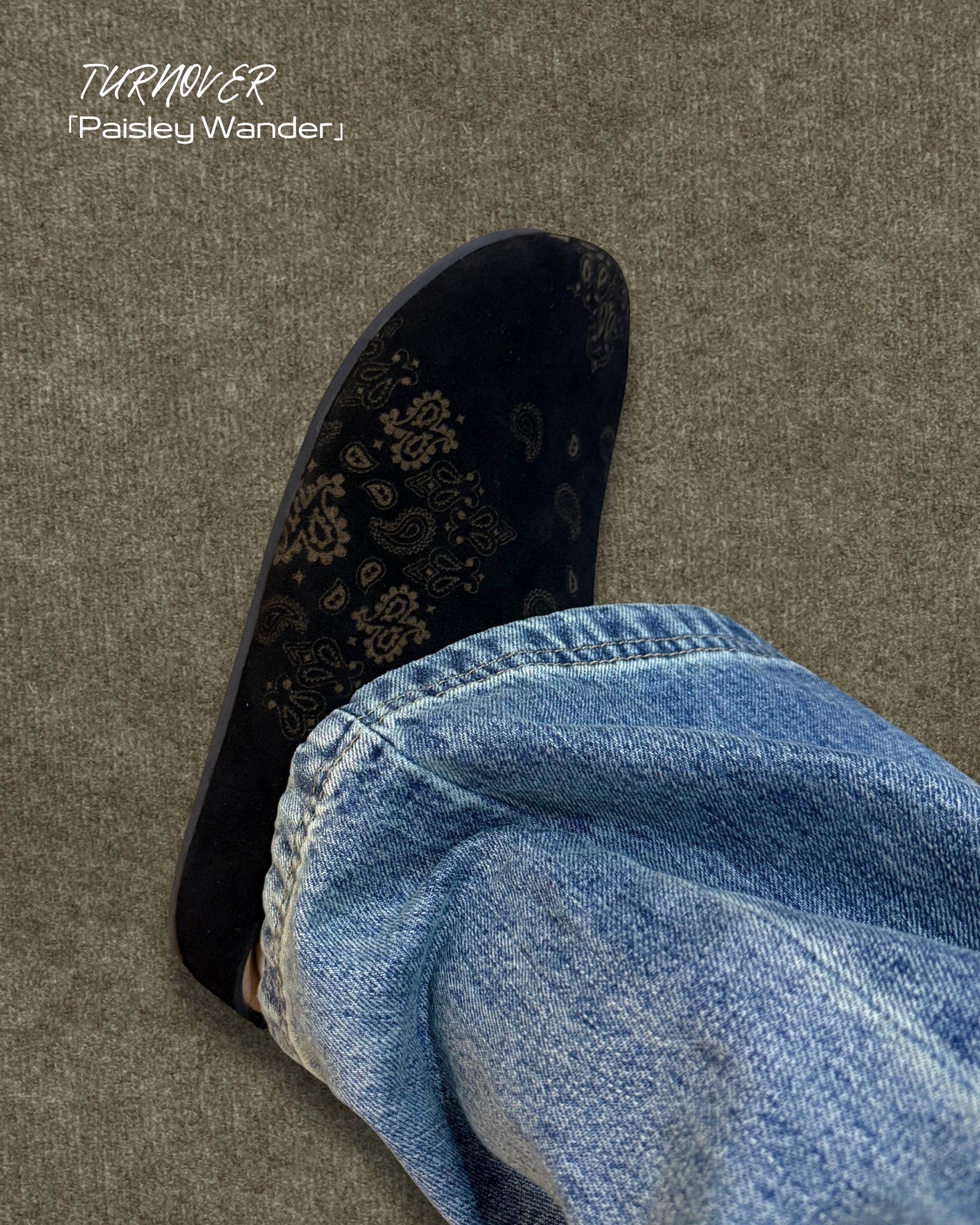 TURNOVER 2025SS Paisley Wander “25SS-WR1 漫步腰果拖鞋”