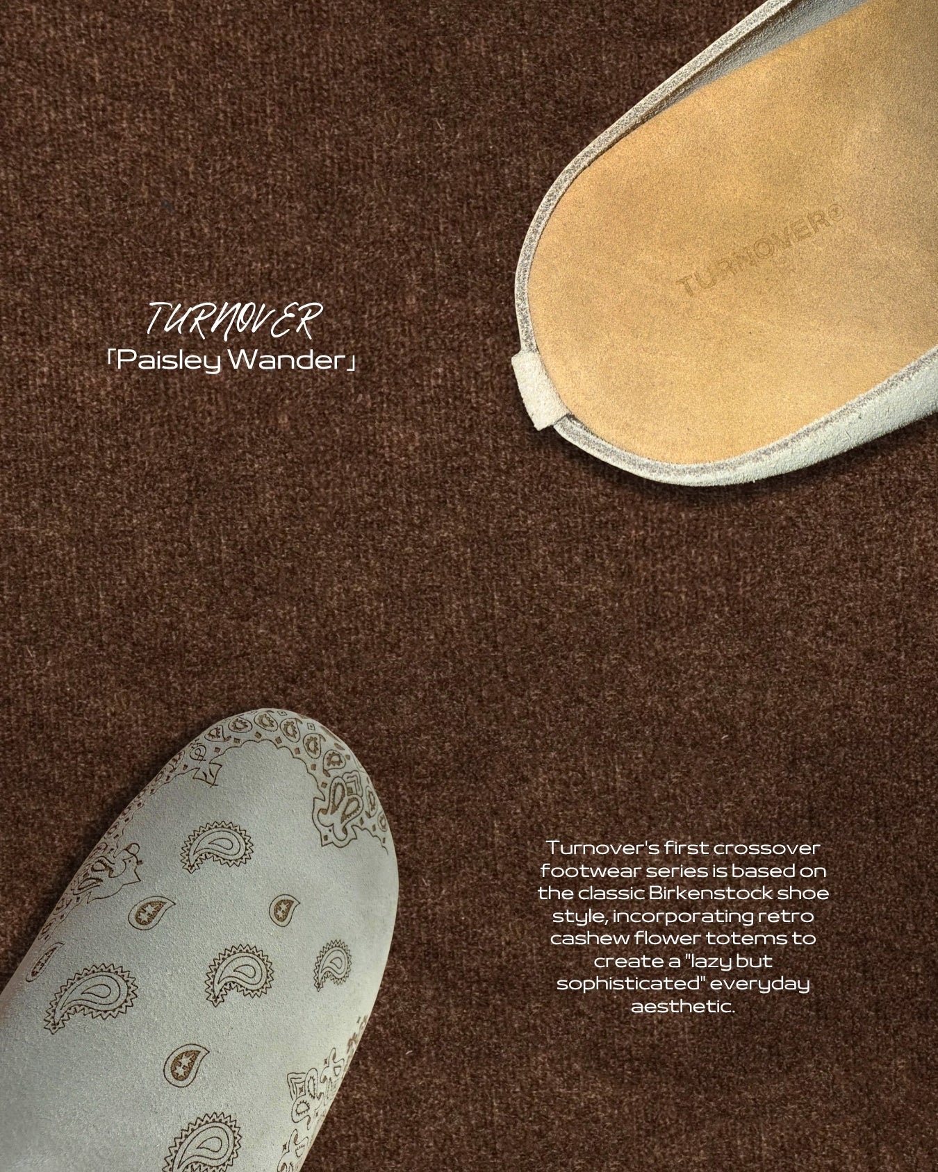 TURNOVER 2025SS Paisley Wander “25SS-WR1 漫步腰果拖鞋”