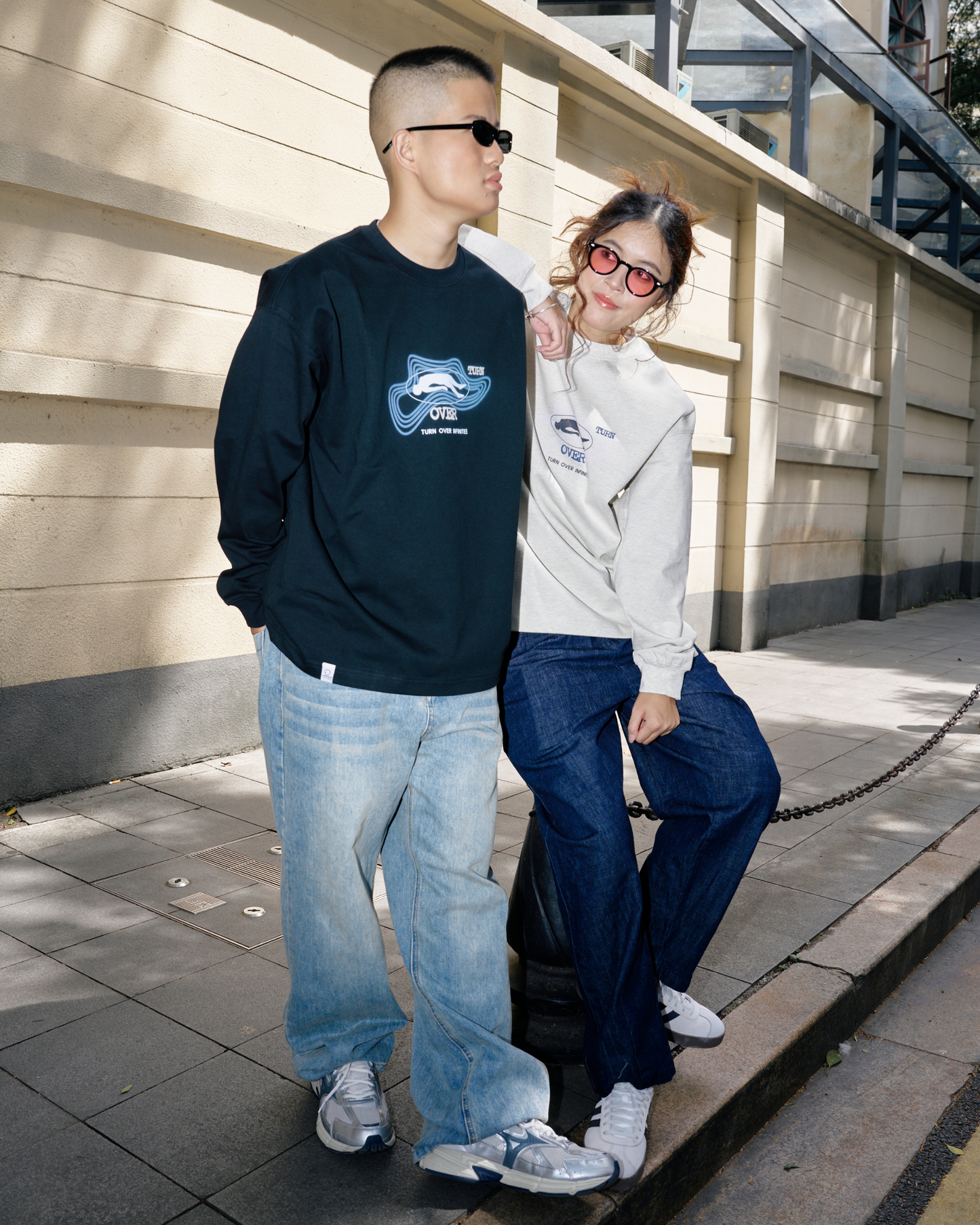 TURNOVER DENIM JEANS