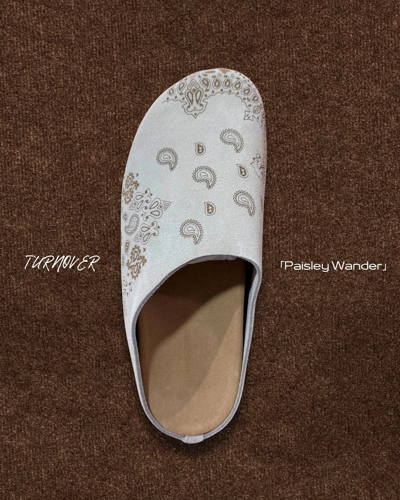 TURNOVER 2025SS Paisley Wander “25SS-WR1 漫步腰果拖鞋”