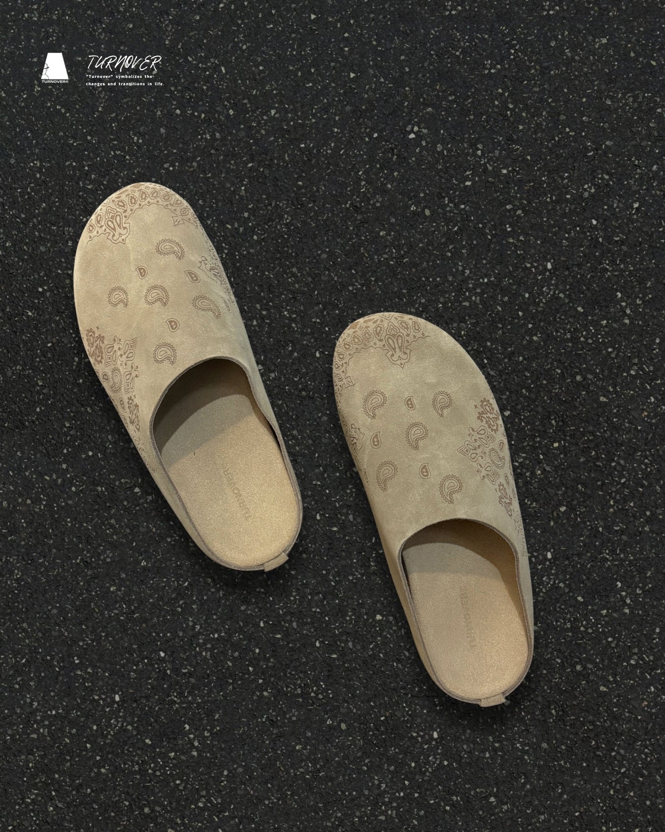 TURNOVER 2025SS Paisley Wander “25SS-WR1 漫步腰果拖鞋”