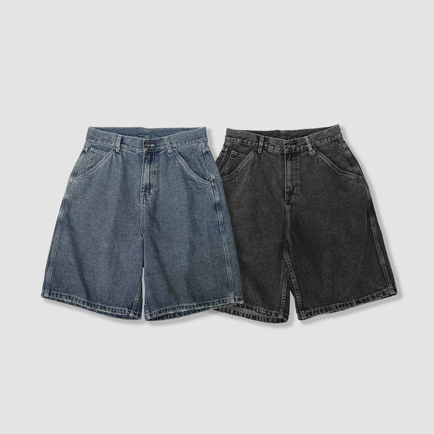 QUEST DENIM WASH SHORTS 七分 水洗 牛仔短褲