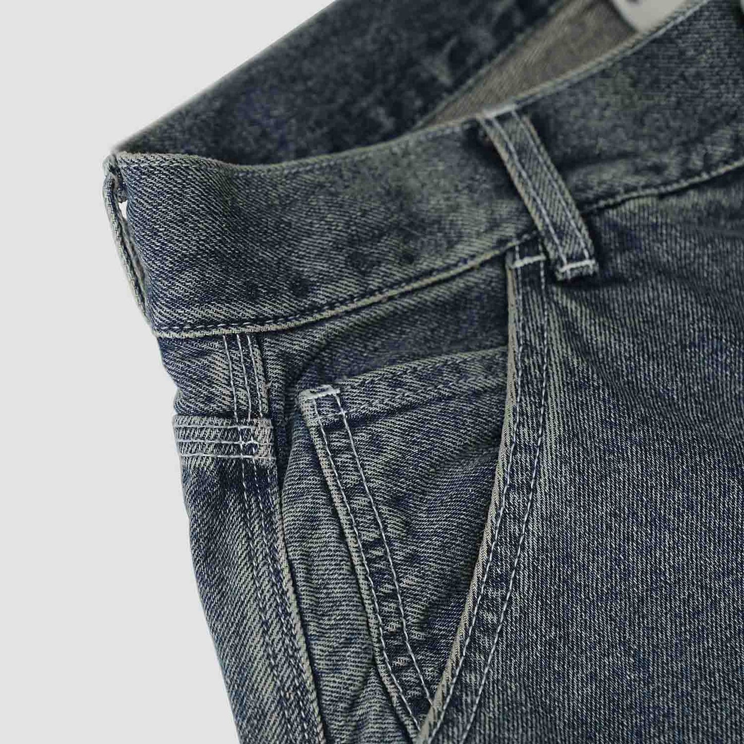 QUEST DENIM WASH SHORTS 七分 水洗 牛仔短褲