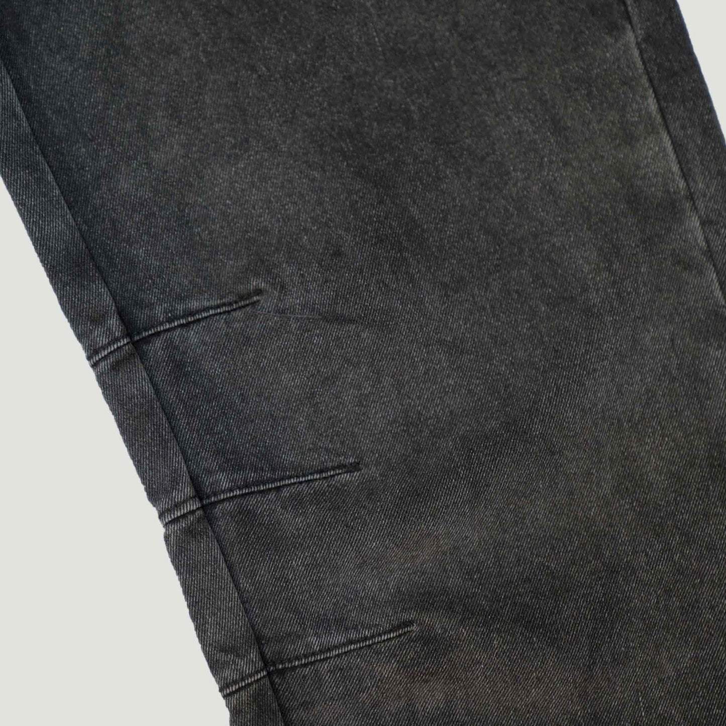 QUEST Baggy Barrel Jeans 錐形堆疊 水洗 牛仔褲