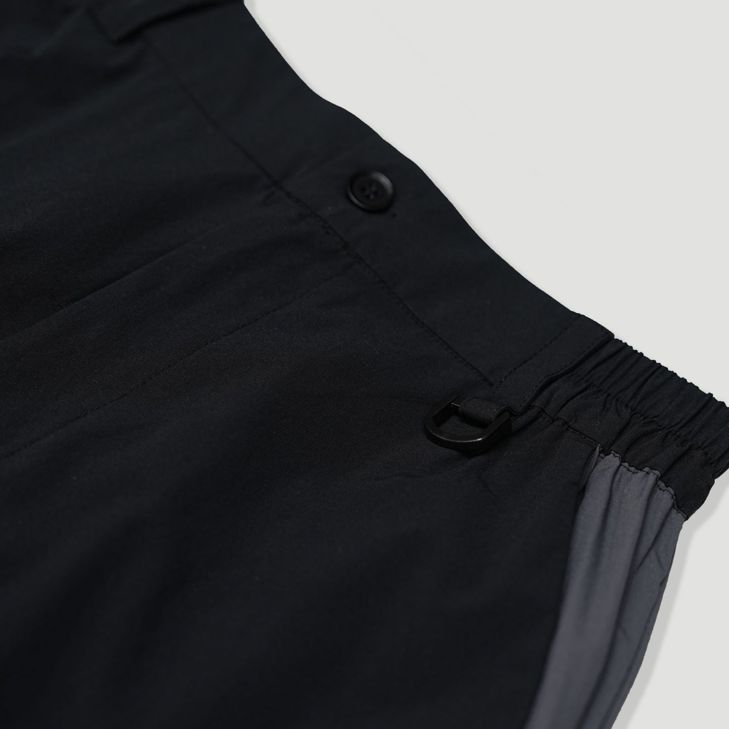 QUEST PIPING TRACK PANTS拼接拉鏈寬褲