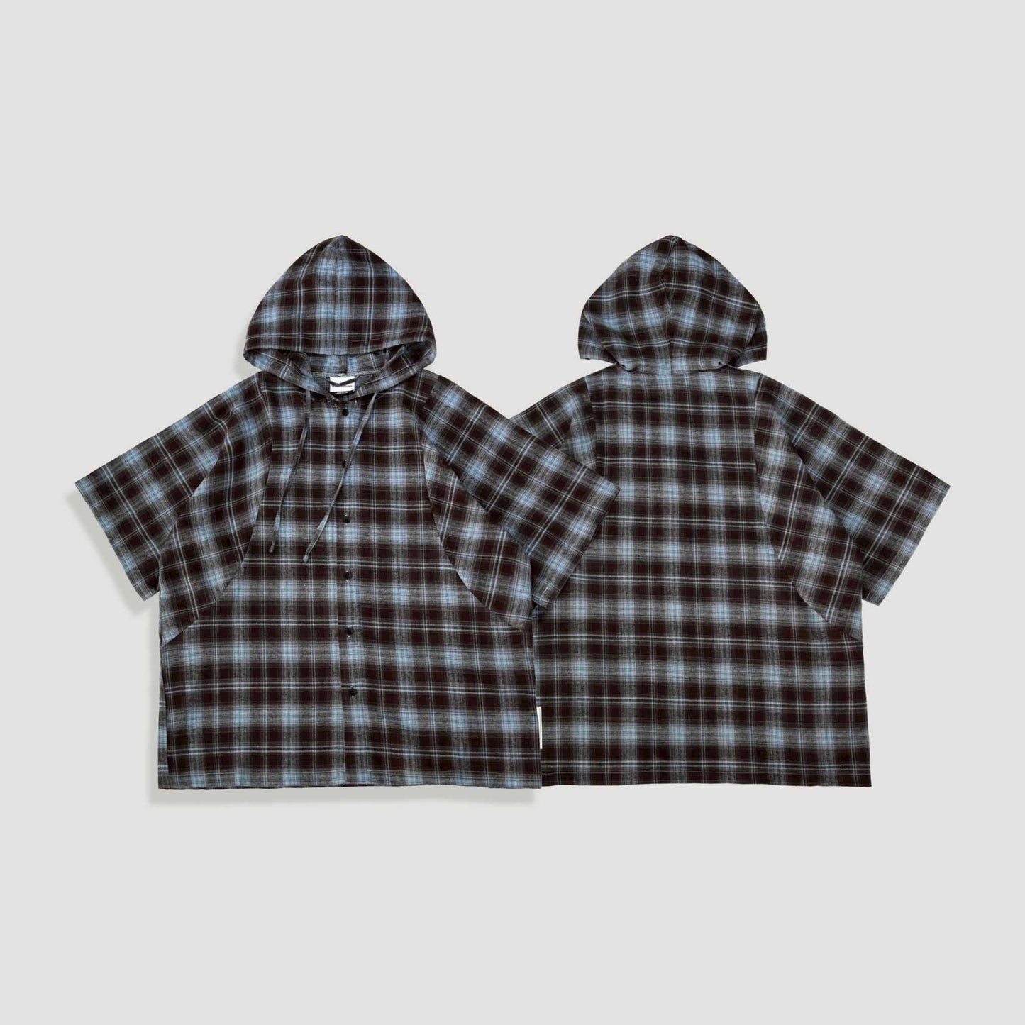 QUEST PLAID HOODED SS SHIRT 連帽格紋襯衫