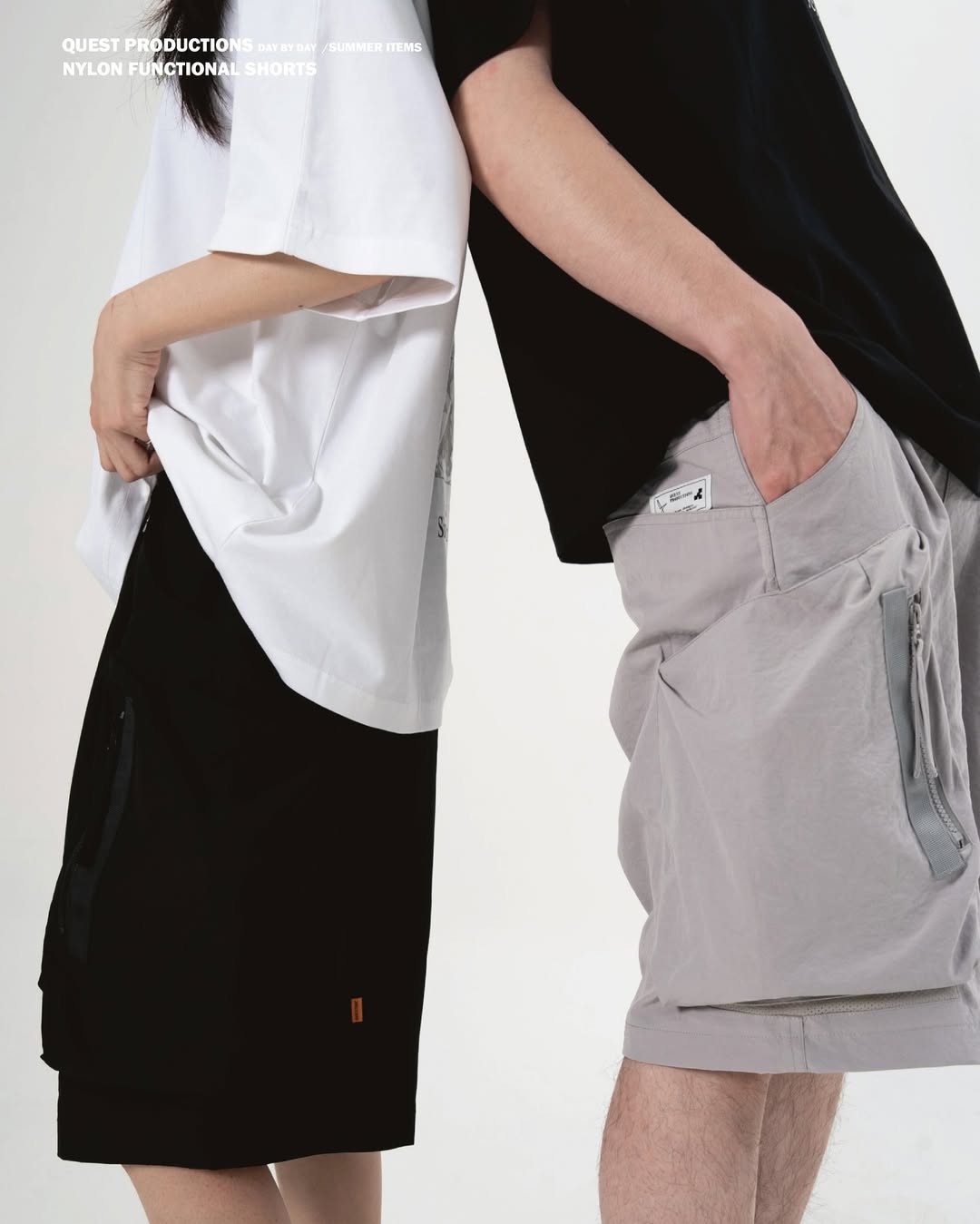 台灣品牌QUEST NYLON FUNCTIONAL SHORTS 機能口袋短褲