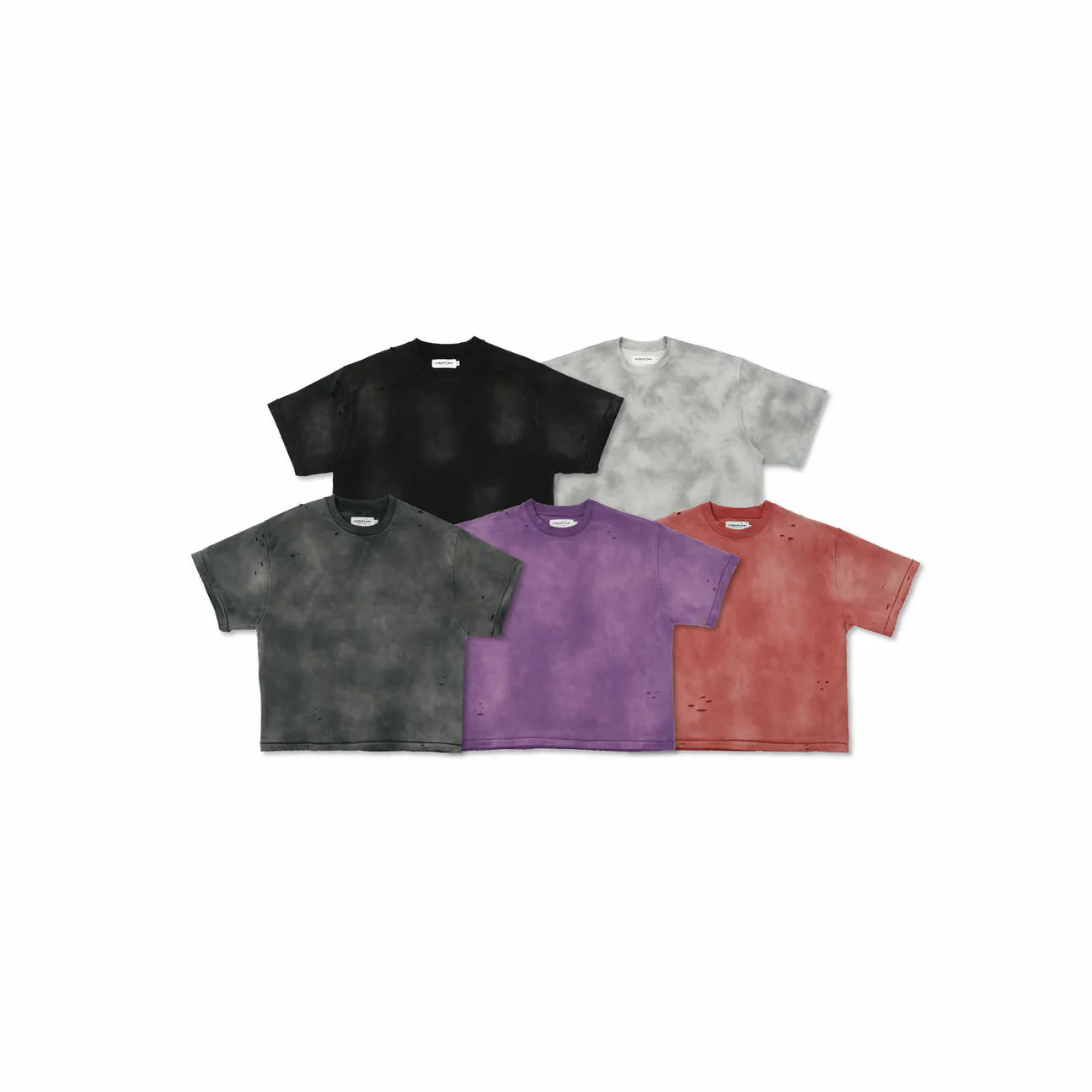 SIMON MADE TS-2466 VINTAGE 水洗 蟲洞 BOXY 短T