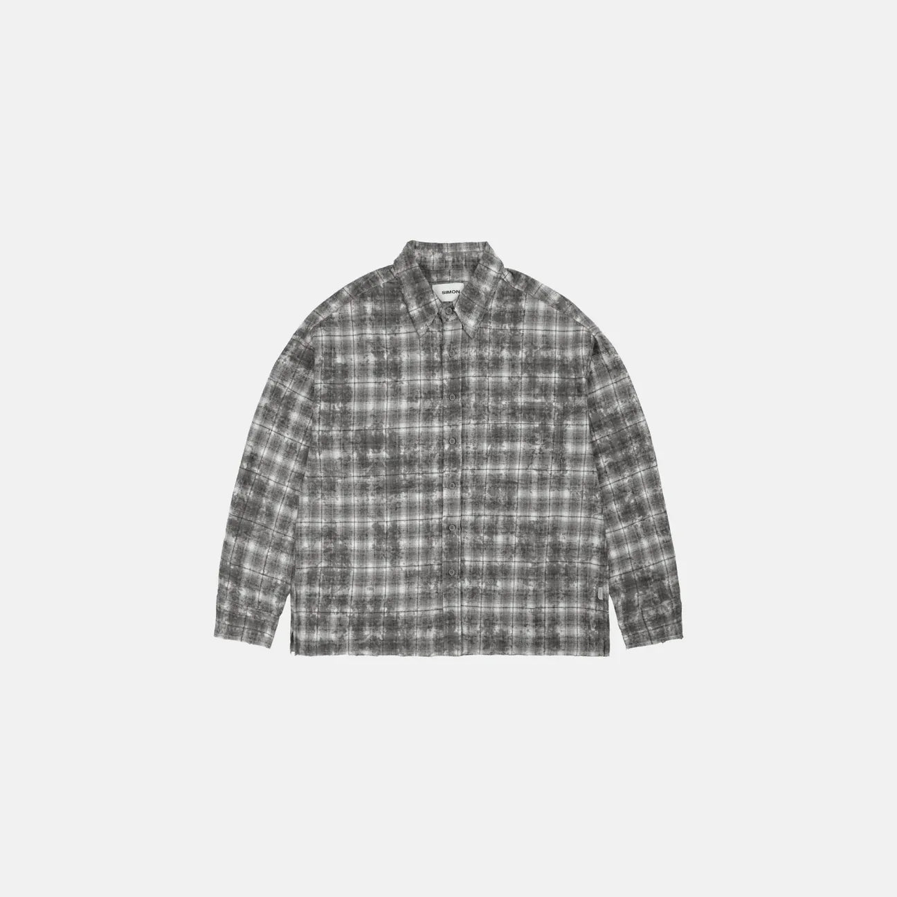 SIMON MADE TL-2420 VINTAGE 水洗 做舊 油汙 格紋 襯衫