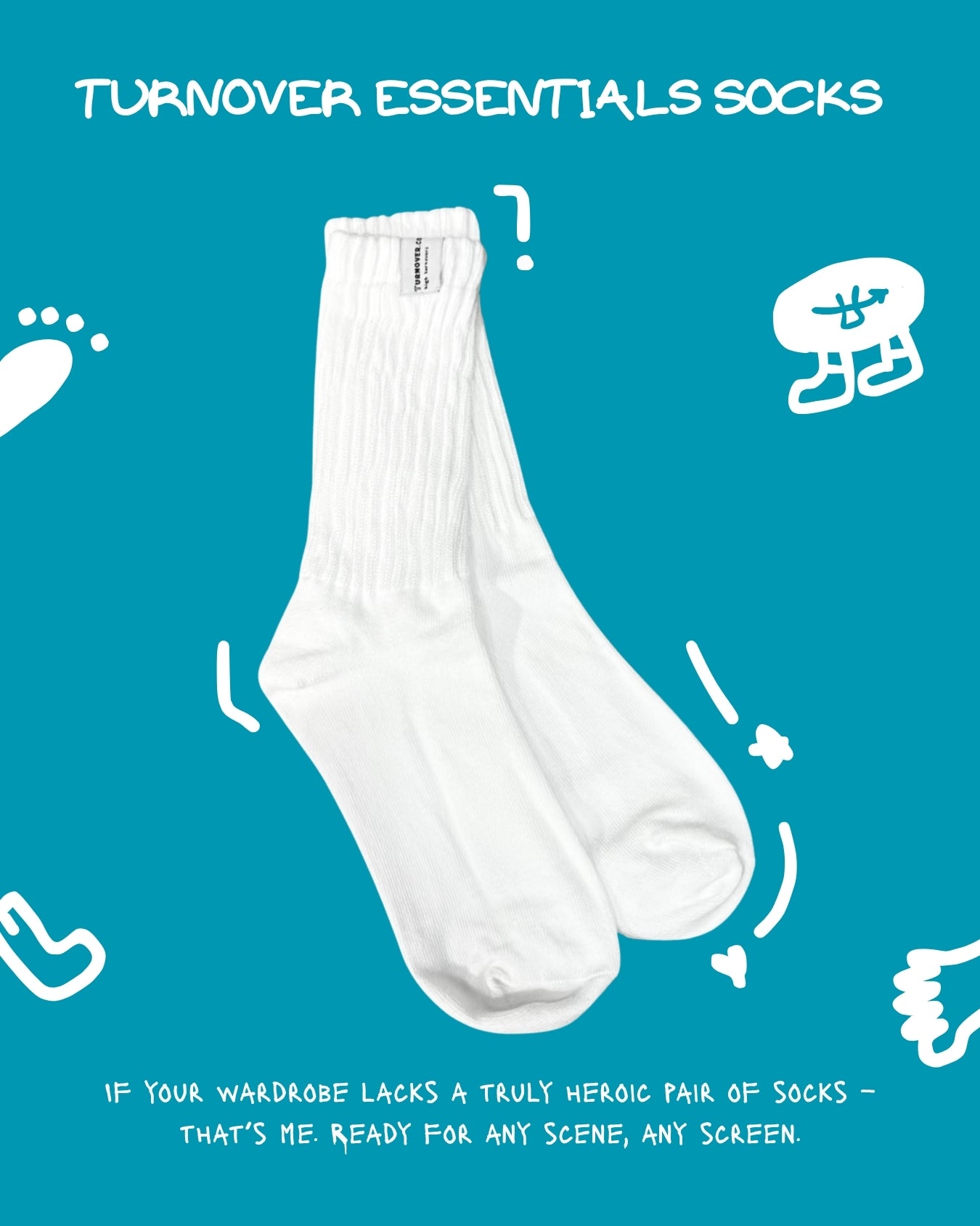 TURNOVER ESSENTIALS SOCKS