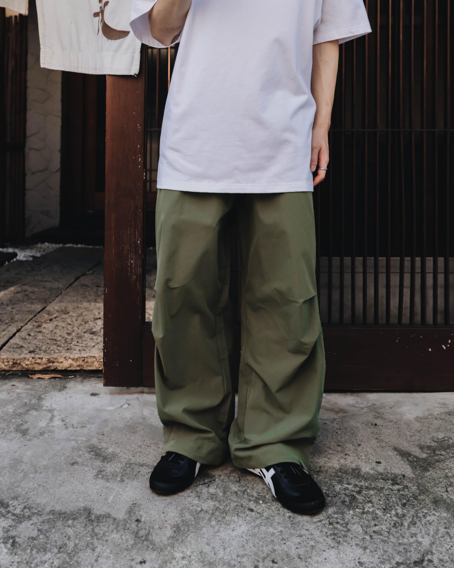 QUEST PARACHUTE PANTS 寬鬆 抽繩 傘兵褲