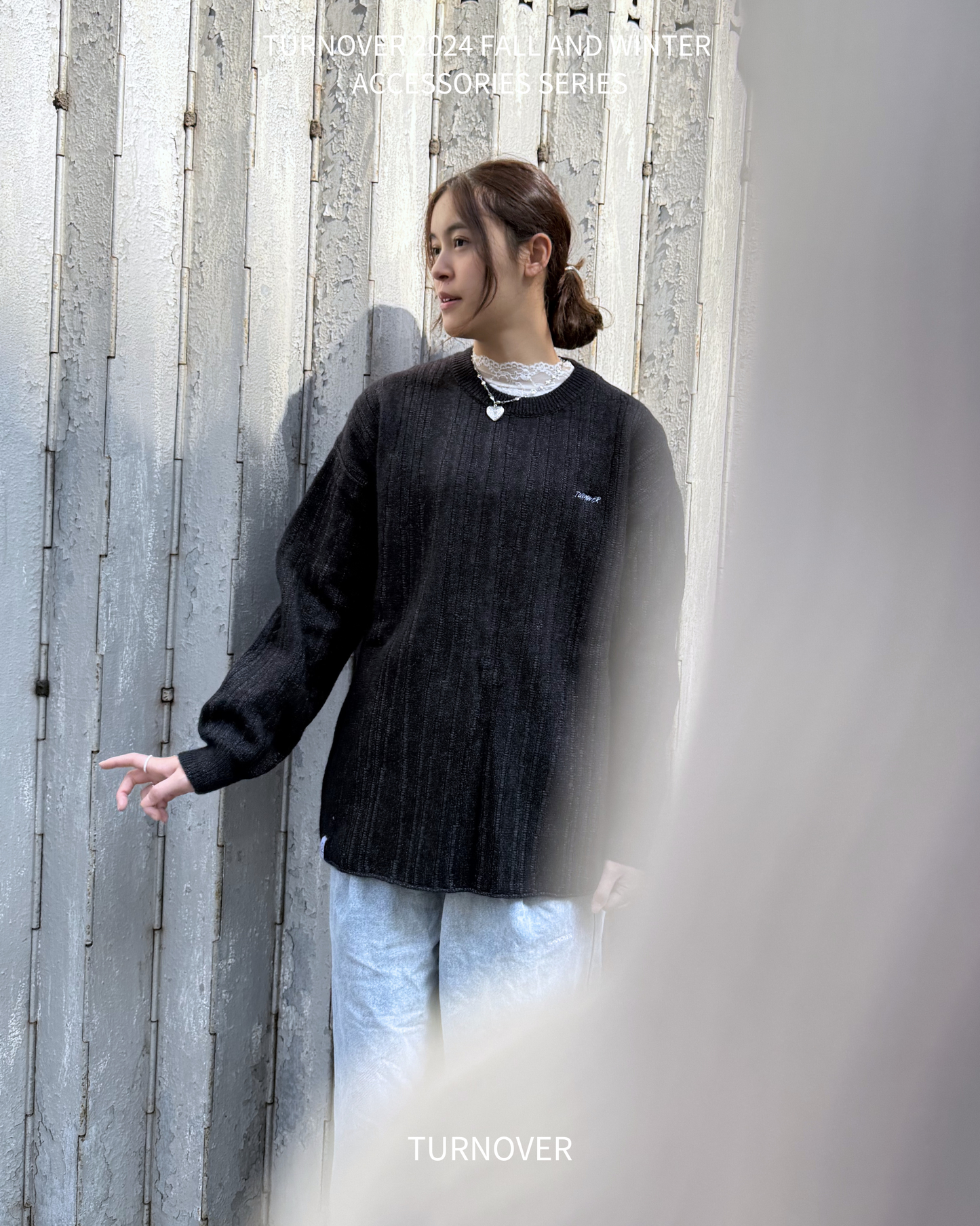 TURNOVER KNITTED LONG SLEEVE