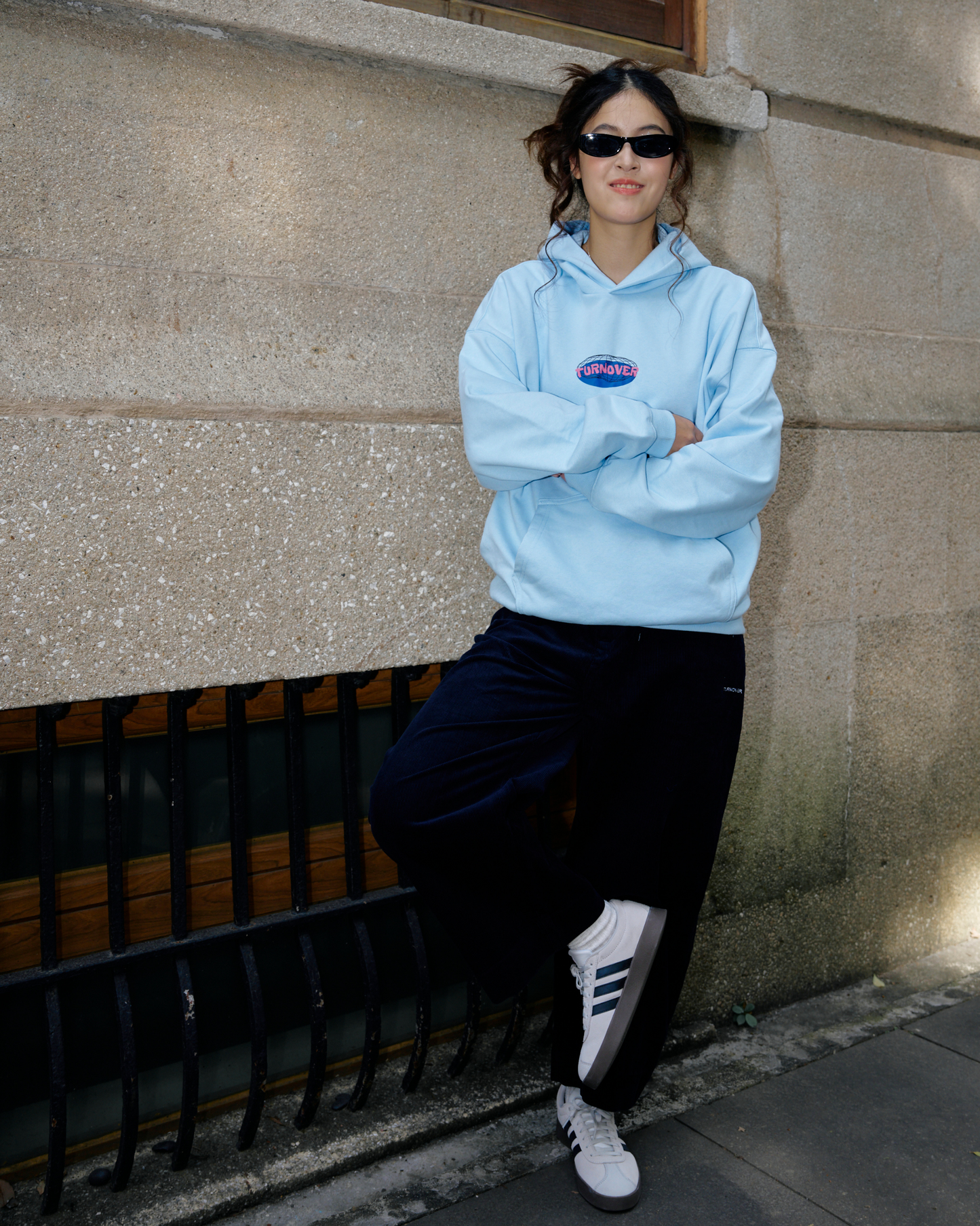 TURNOVER Light Blue Hoodie