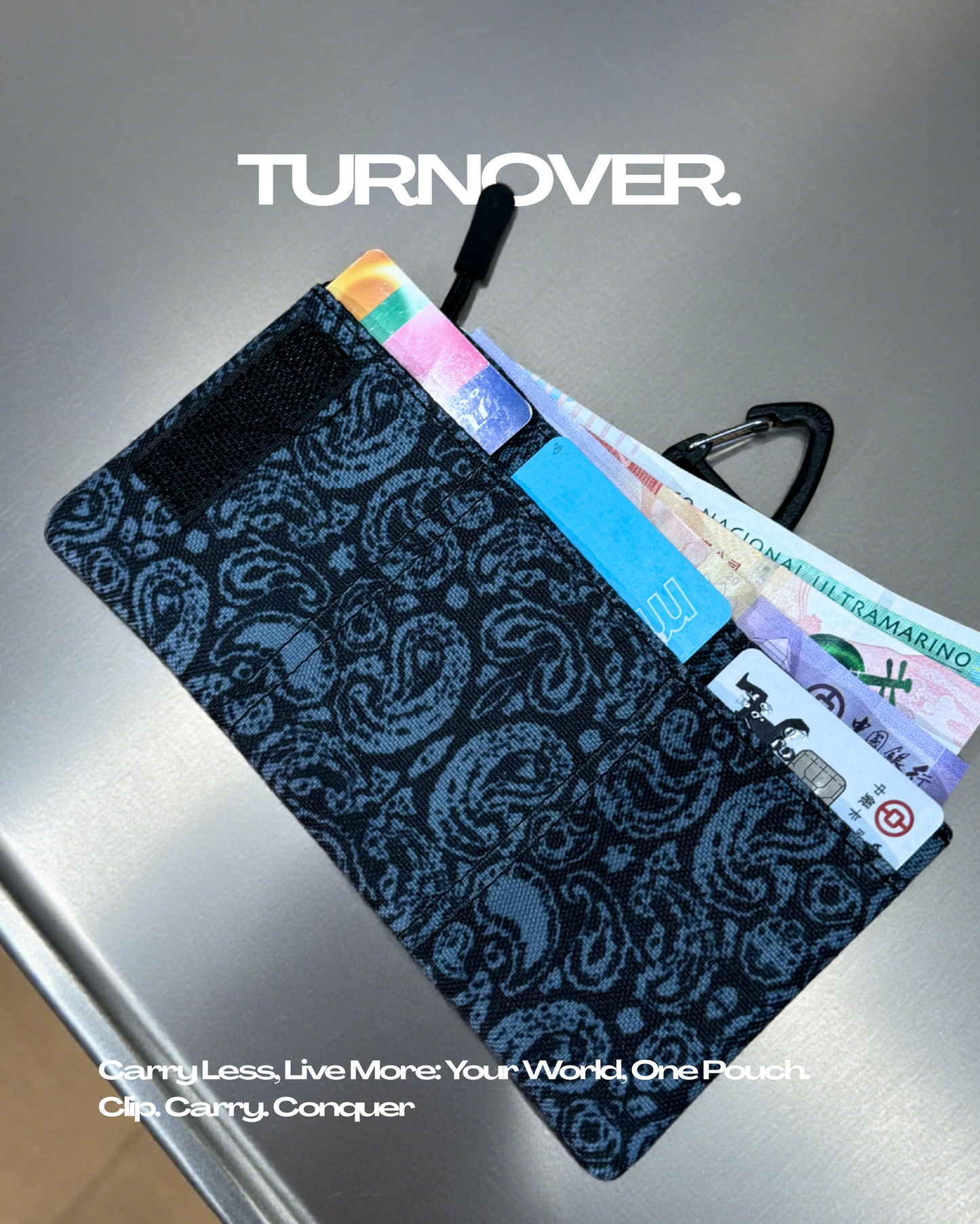 預訂早鳥優惠‼️過後就沒有了‼️TURNOVER 2026AW Paisley Go-Wallet “26AW-AS1 腰果花錢包”