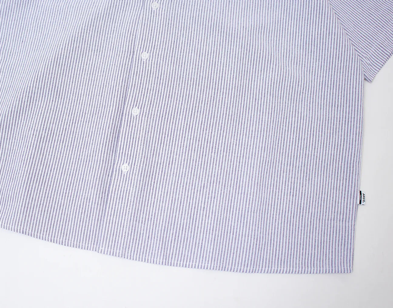 ANST 刺繡條紋短袖襯衫 882506