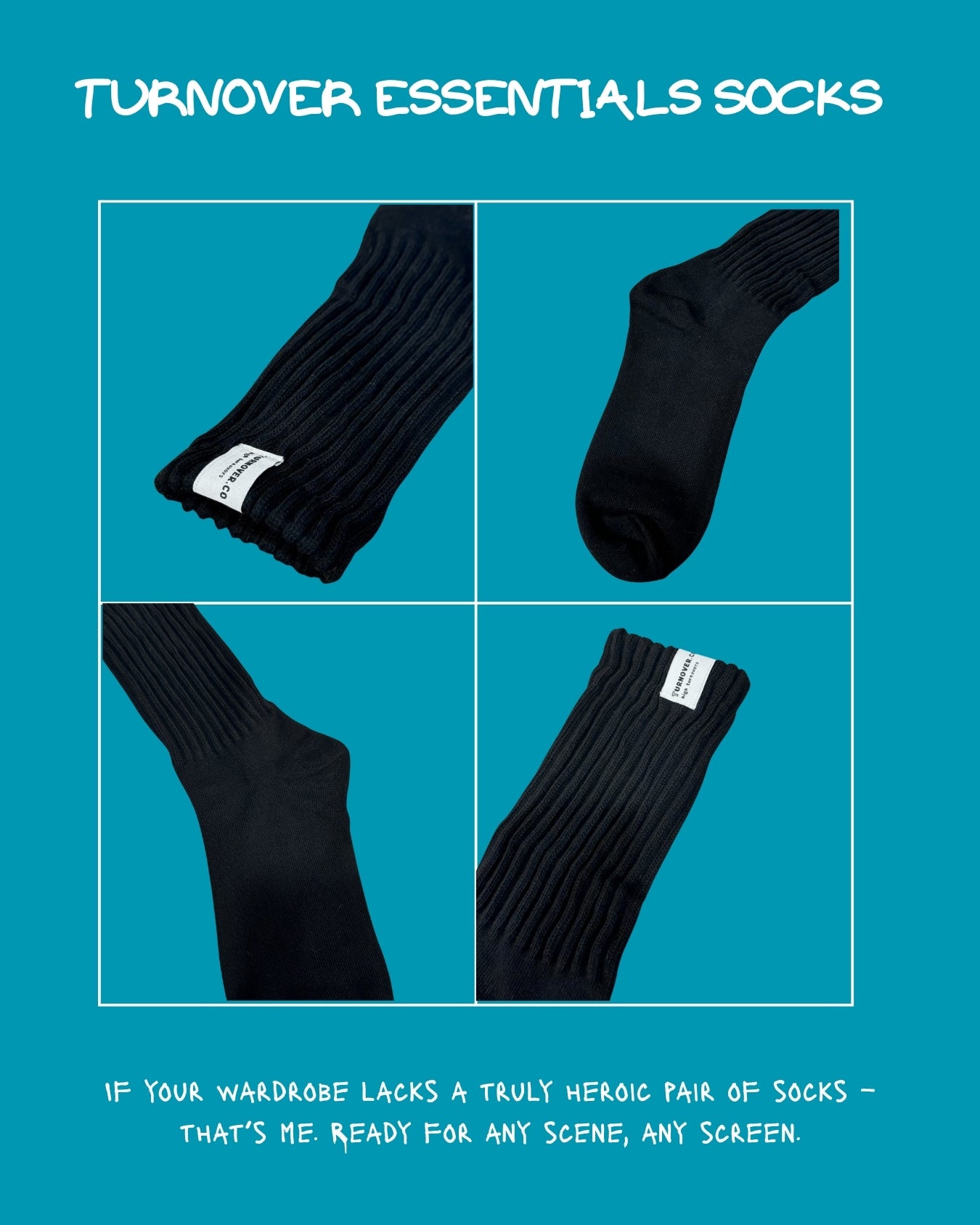 TURNOVER ESSENTIALS SOCKS