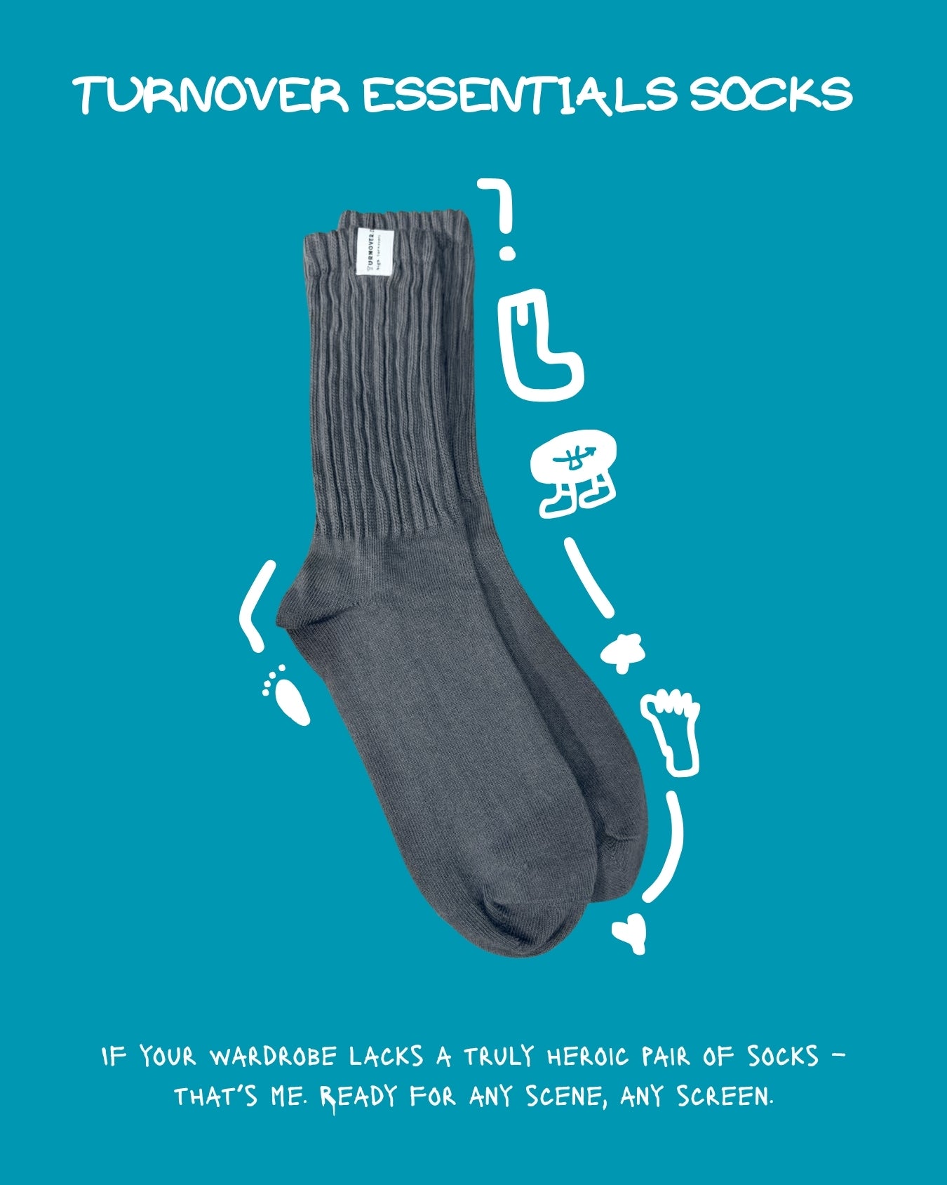 TURNOVER ESSENTIALS SOCKS