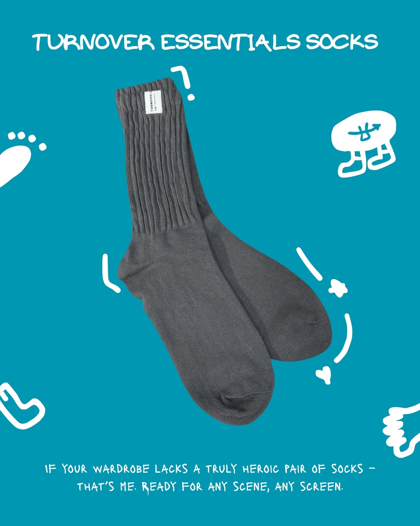 TURNOVER ESSENTIALS SOCKS