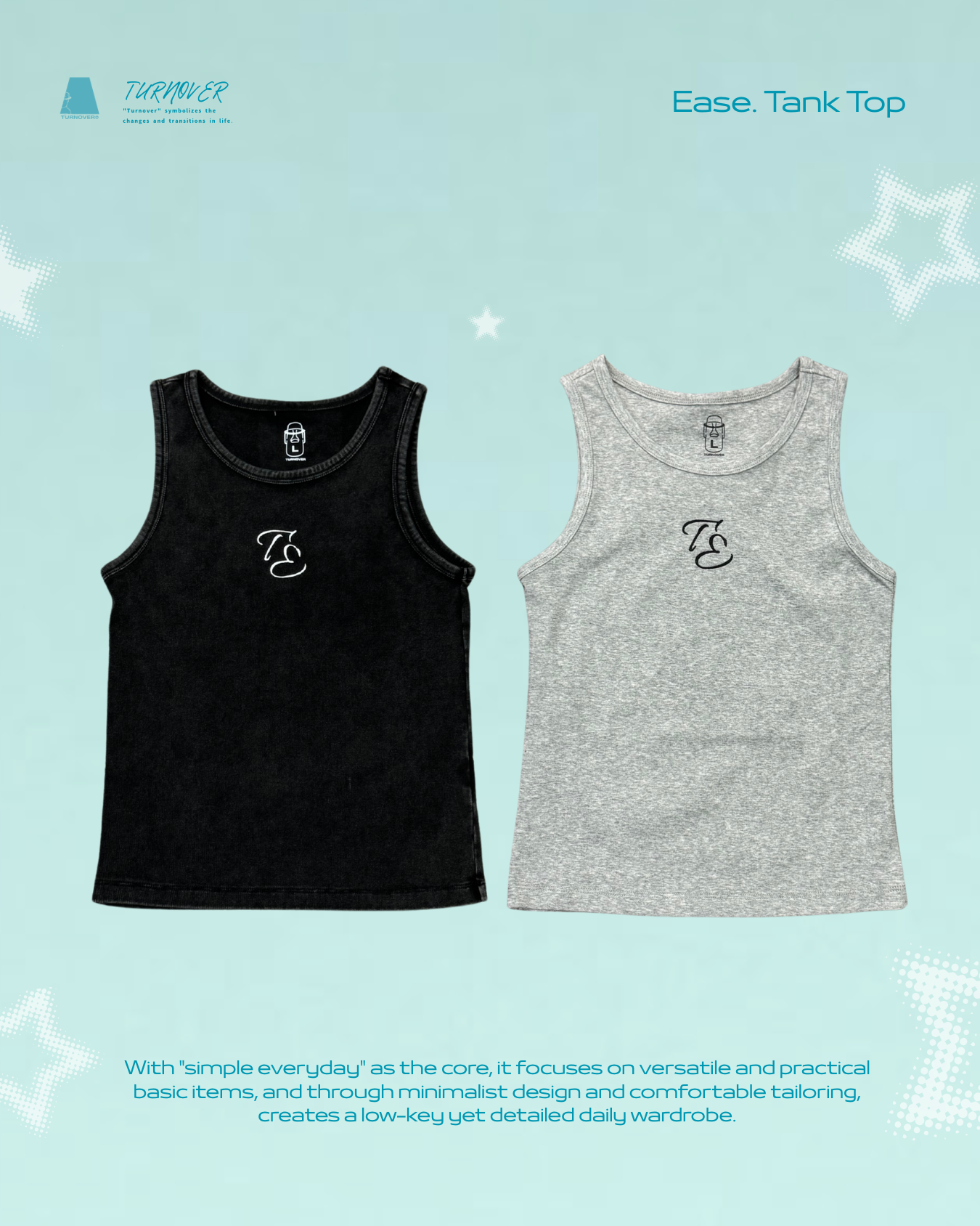 TURNOVER 2025SS Ease. Tank Top “25SSWV4 小自在,小背心”