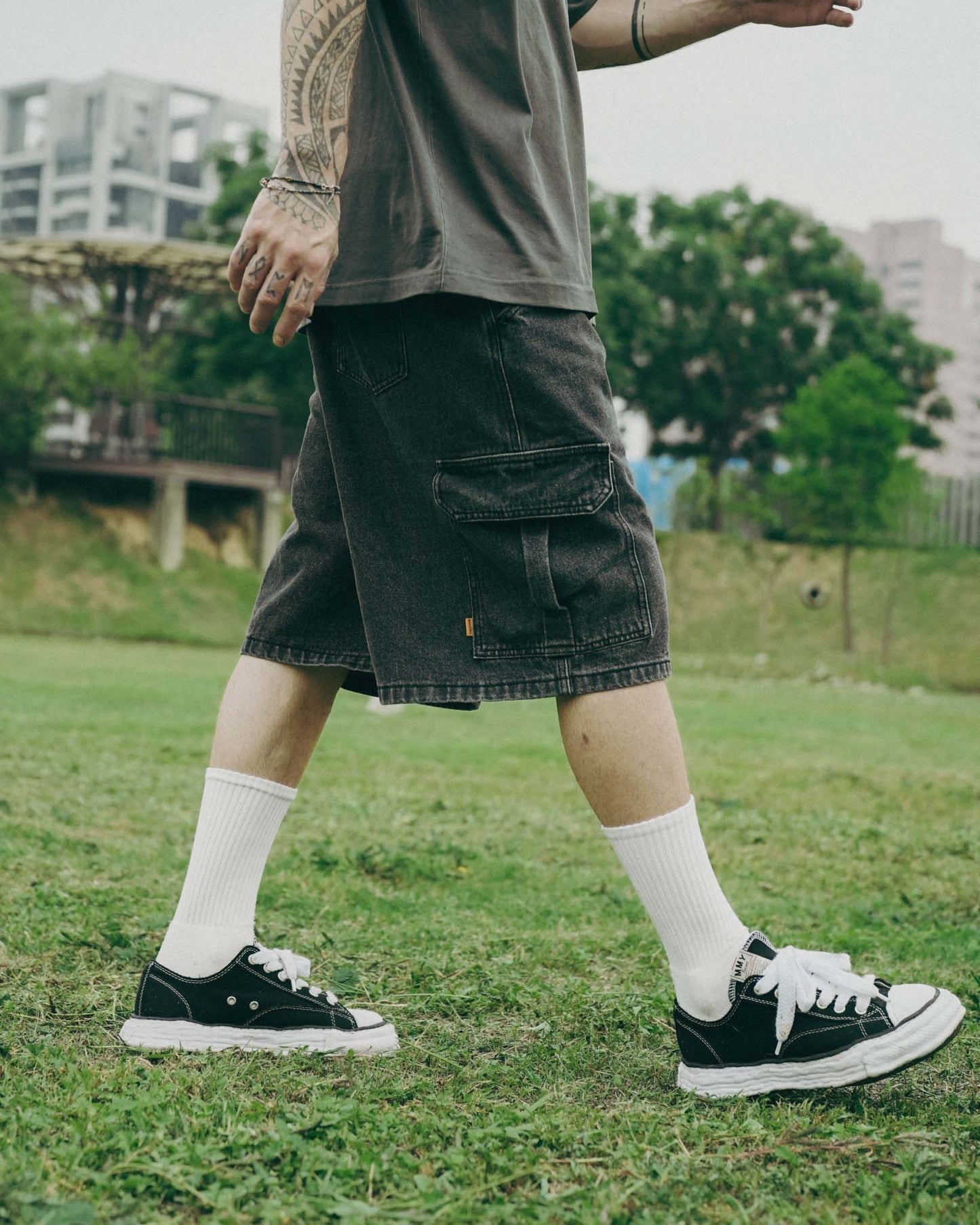 QUEST Denim Pocket Shorts 五分口袋牛仔短褲