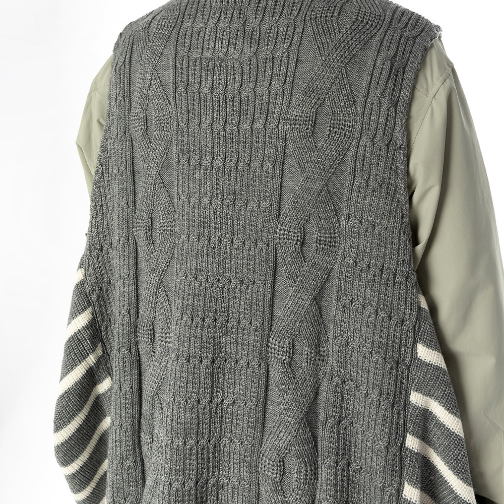 TMCAZ - Wool-blend Dropped Knit Vest