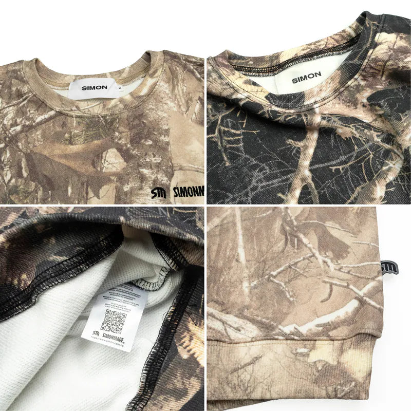 SIMON MADE TL-2514 都市獵人 枯樹 迷彩 BOXY 大學T