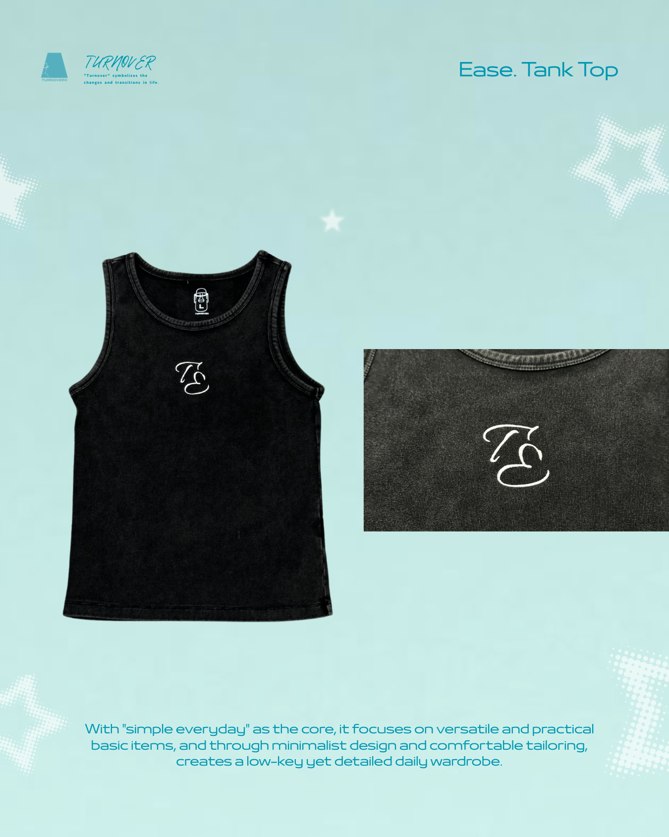 TURNOVER 2025SS Ease. Tank Top “25SSWV4 小自在,小背心”