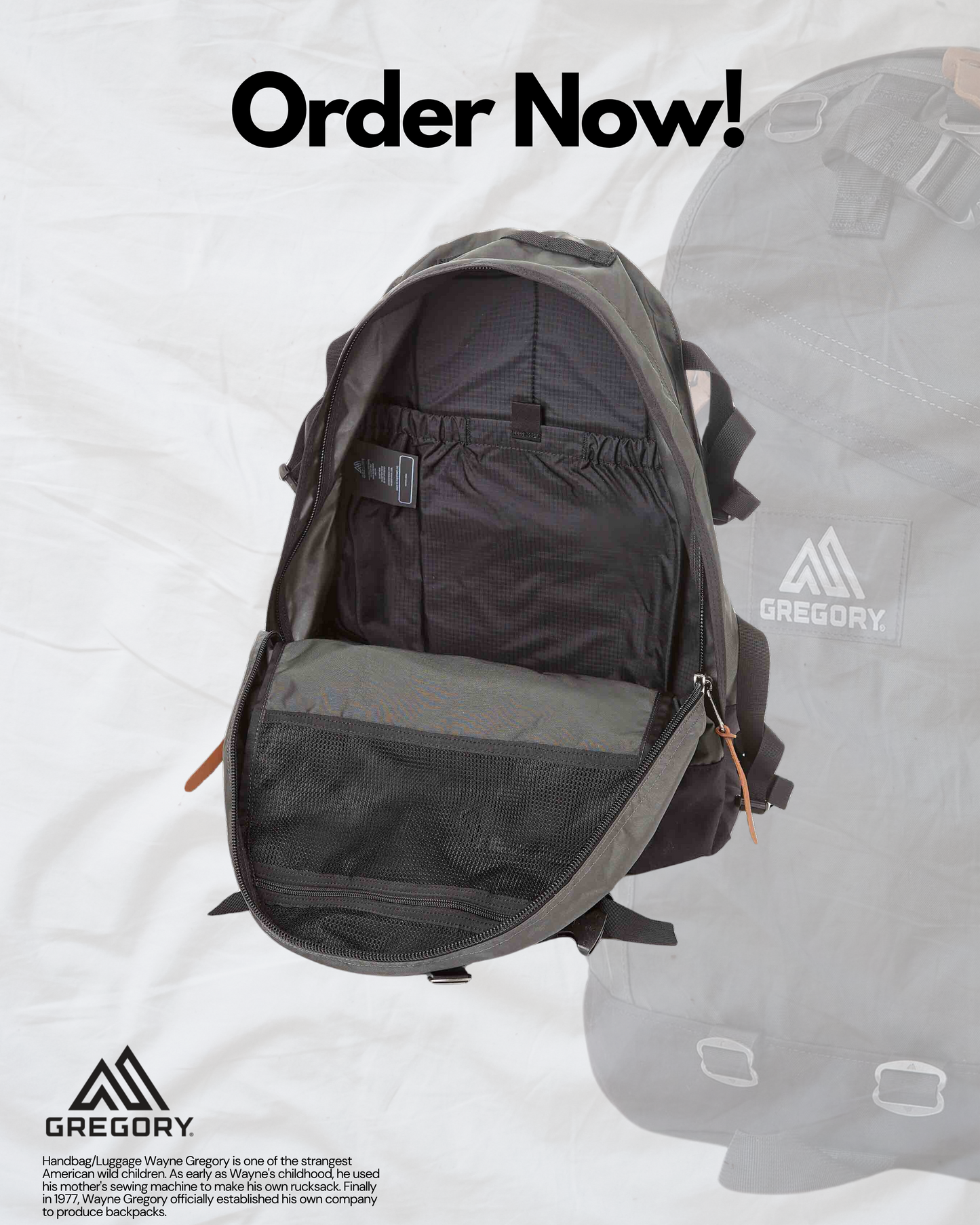 GREGORY 33L CHARCOAL / GREY