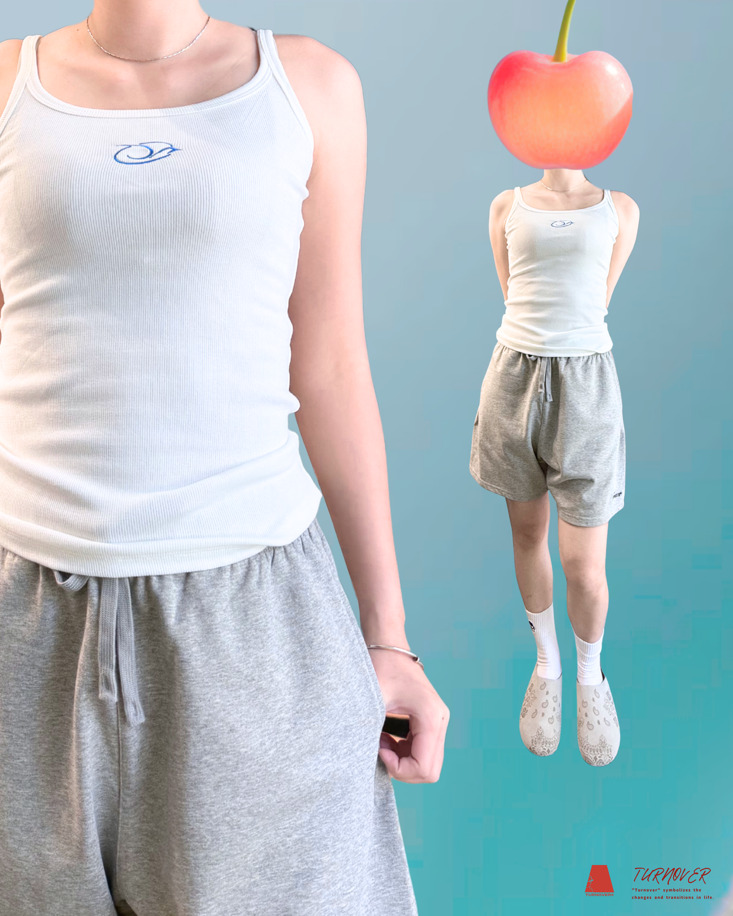 TURNOVER 2025SS Body Language Tank Top “25SSWV5 吊背小背心”