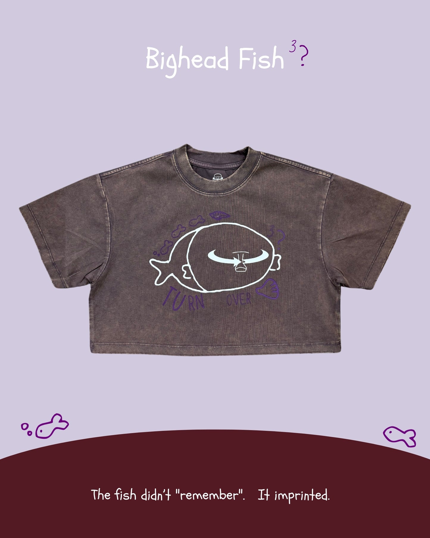 TURNOVER 2025SS Bighead Fish TEE
“25SSWT11 大頭魚TEE