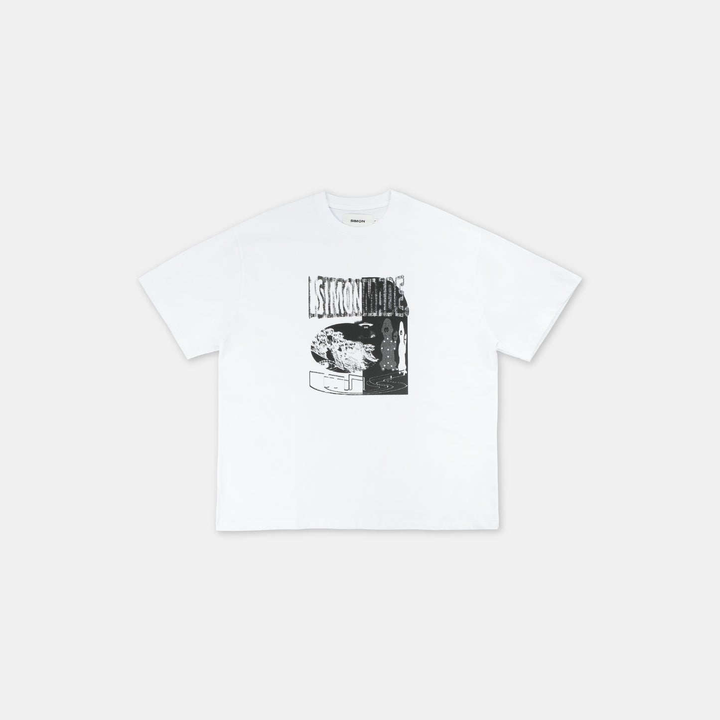 SIMON MADE MK-0404 SIMON FRIEND 雜訊 幻影 短T