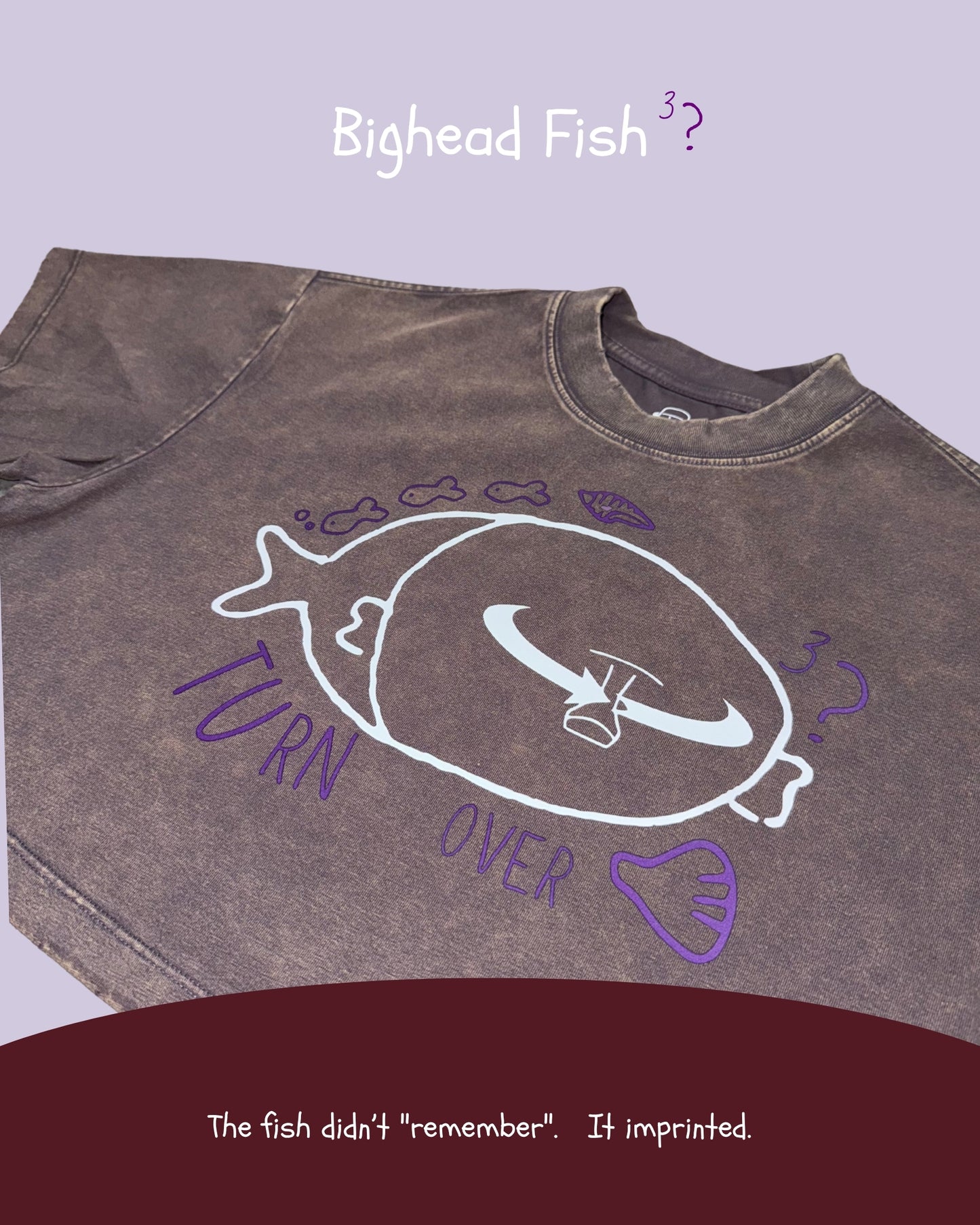 TURNOVER 2025SS Bighead Fish TEE
“25SSWT11 大頭魚TEE