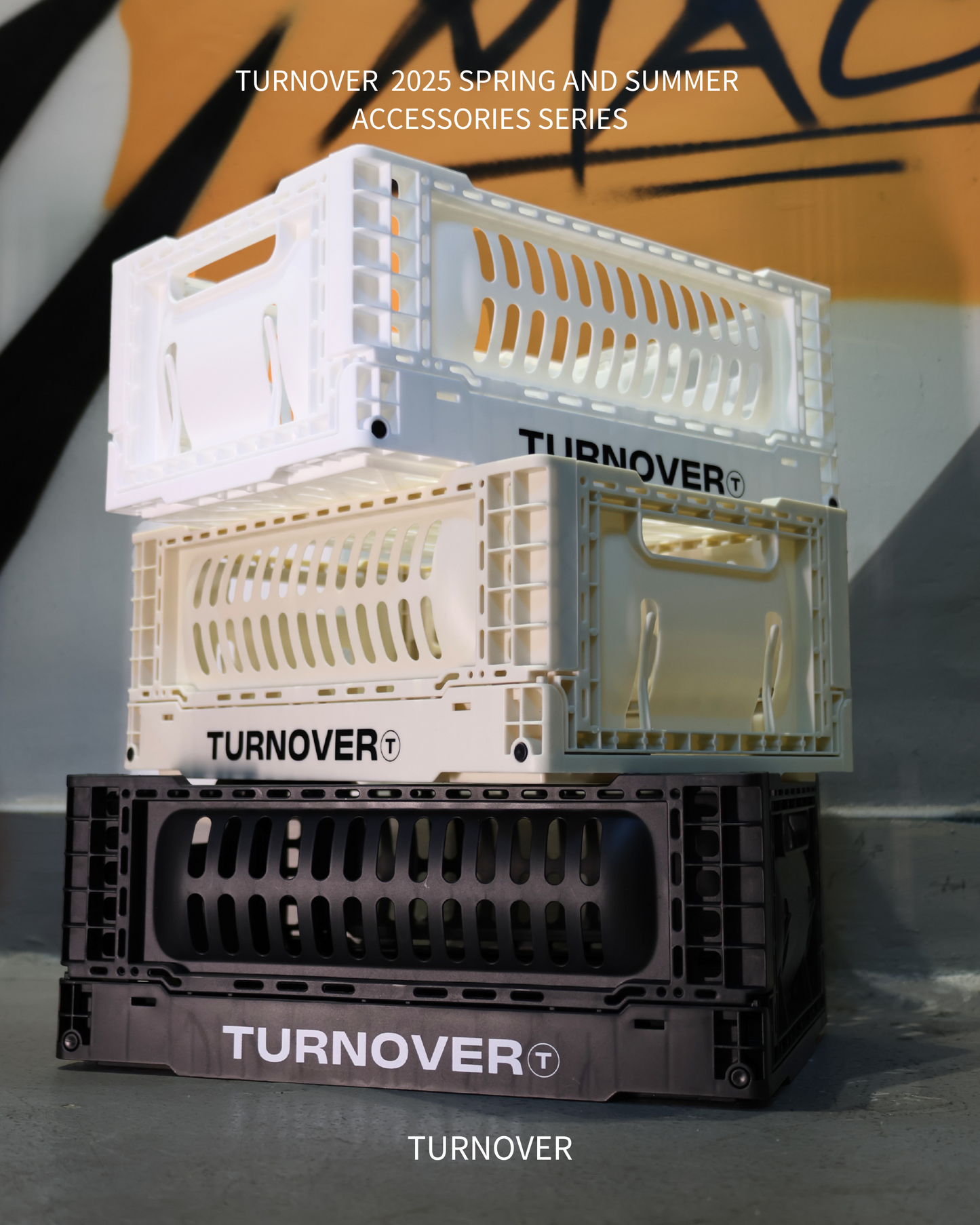 TURNOVER COLLAPSIBLE STORAGE CRATE 可折疊收納籃 A2506