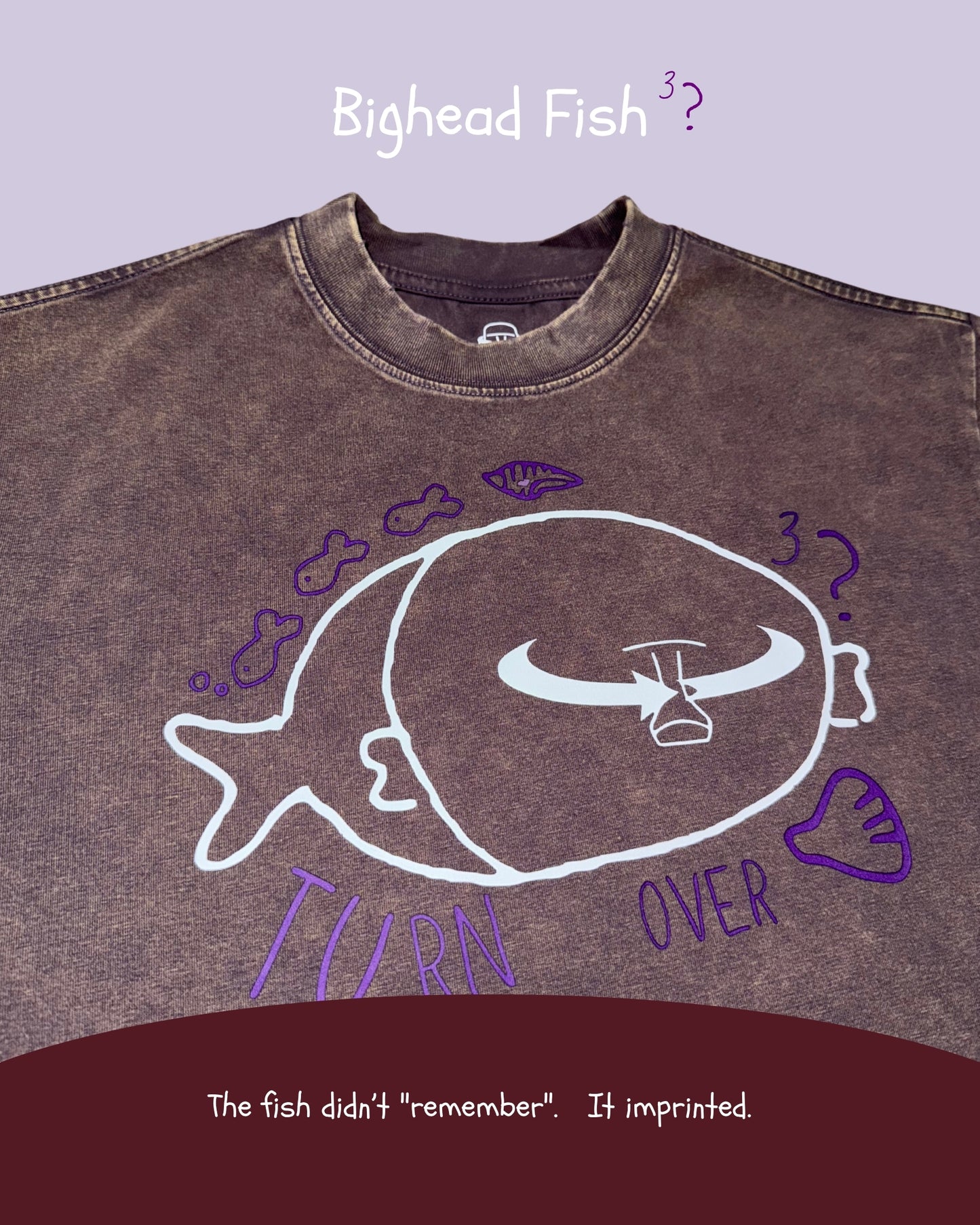 TURNOVER 2025SS Bighead Fish TEE
“25SSWT11 大頭魚TEE