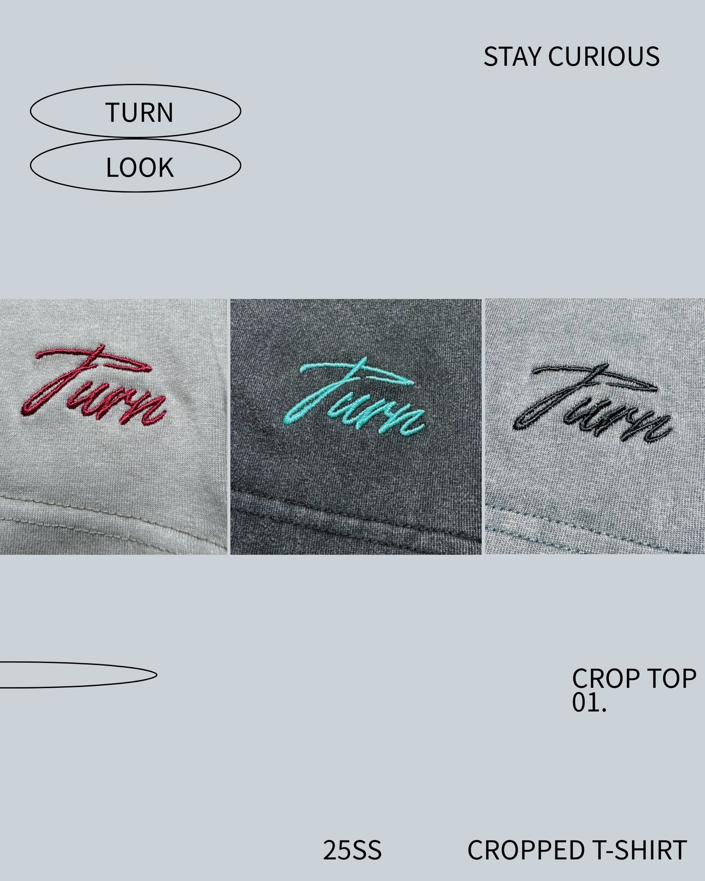 TURNOVER 2025SS “Cropped Top" “25SST12 短版TEE”