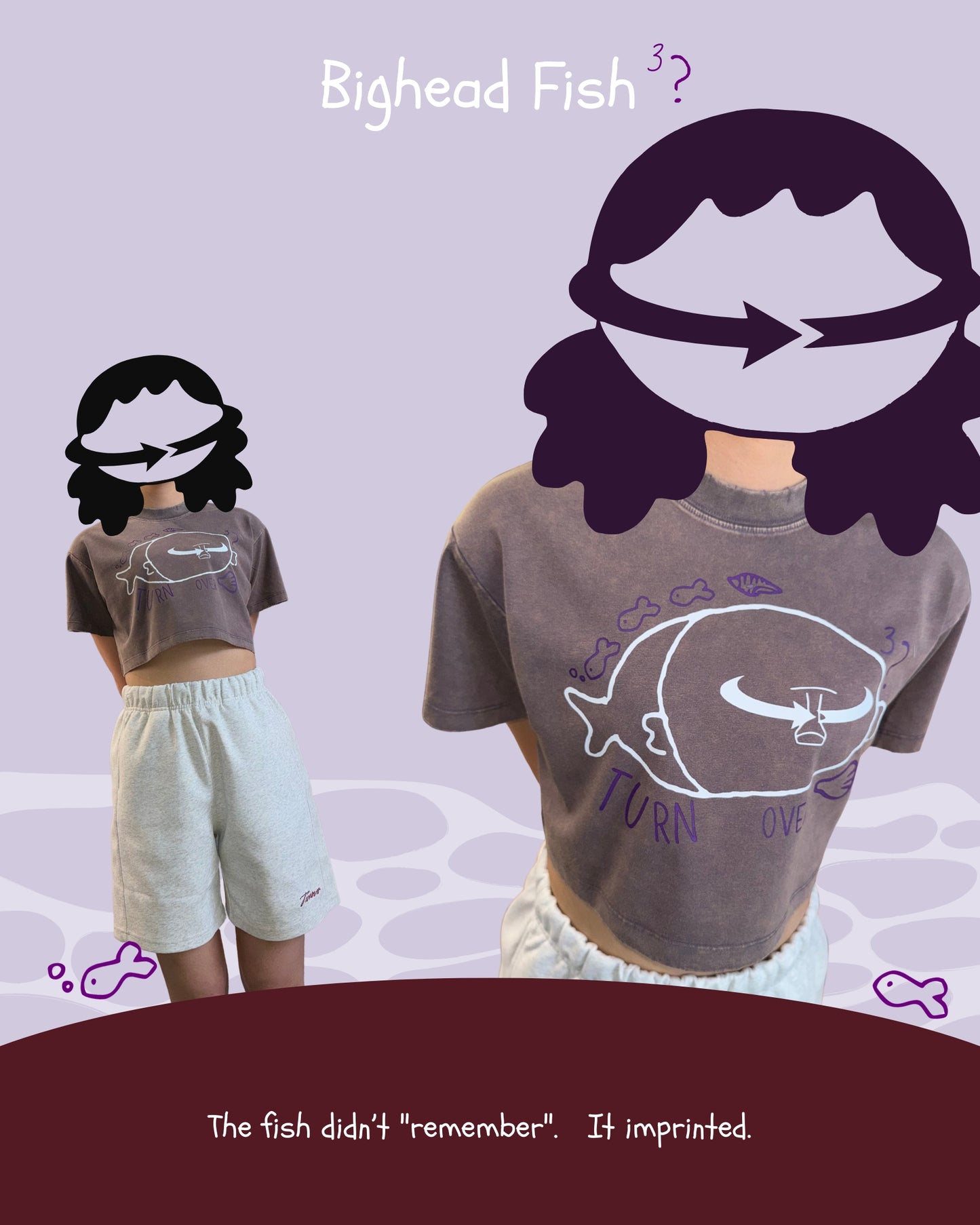 TURNOVER 2025SS Bighead Fish TEE
“25SSWT11 大頭魚TEE