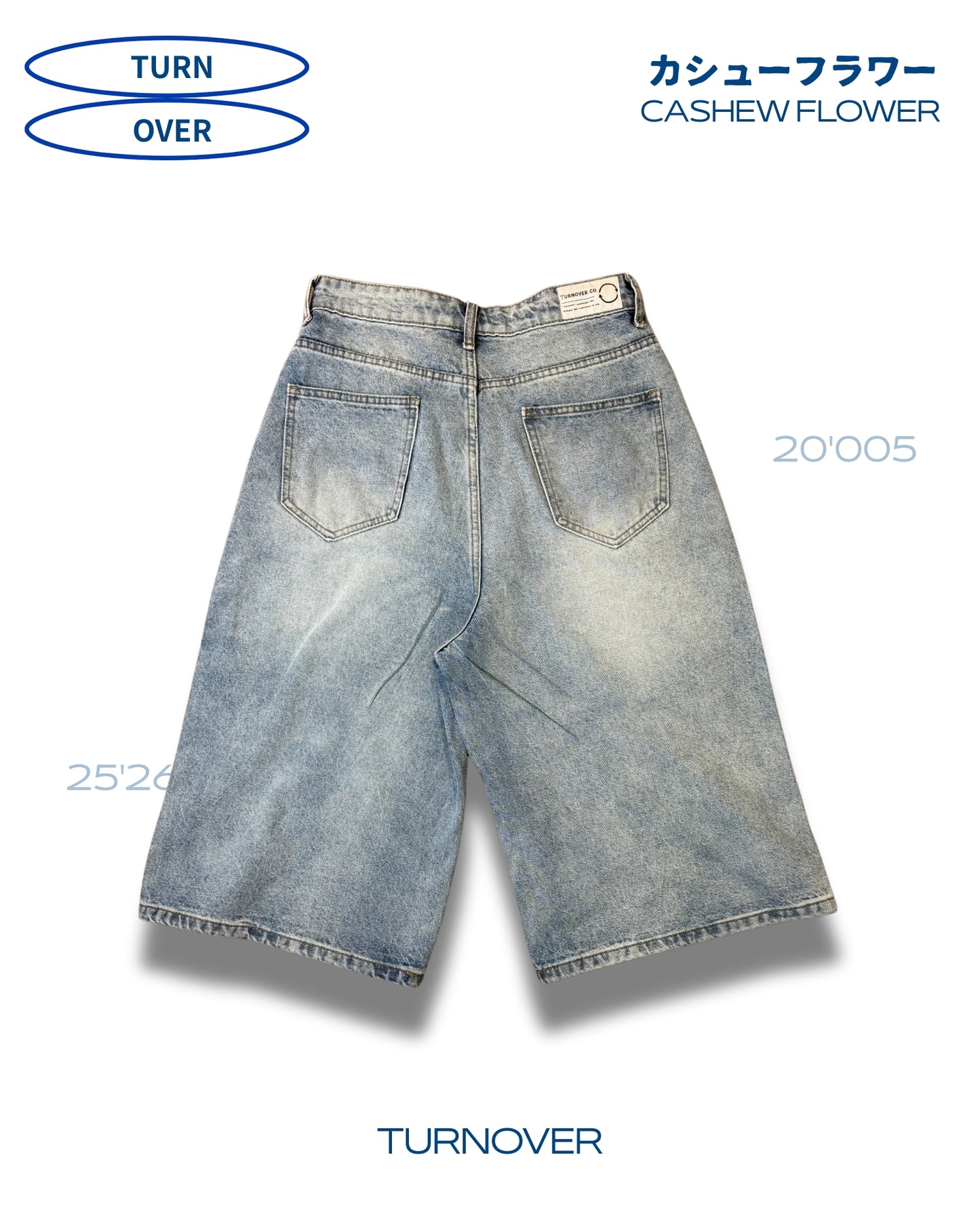 TURNOVER 2025SS CASHEW FLOWER JEANS
“25SS-S2 腰果花閃鑽牛仔褲”