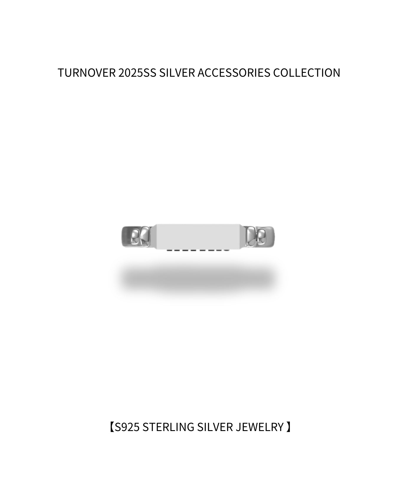 TURNOVER S925 STERLING SILVER JEWELRY "S925 銀戒指" (S925-T1)