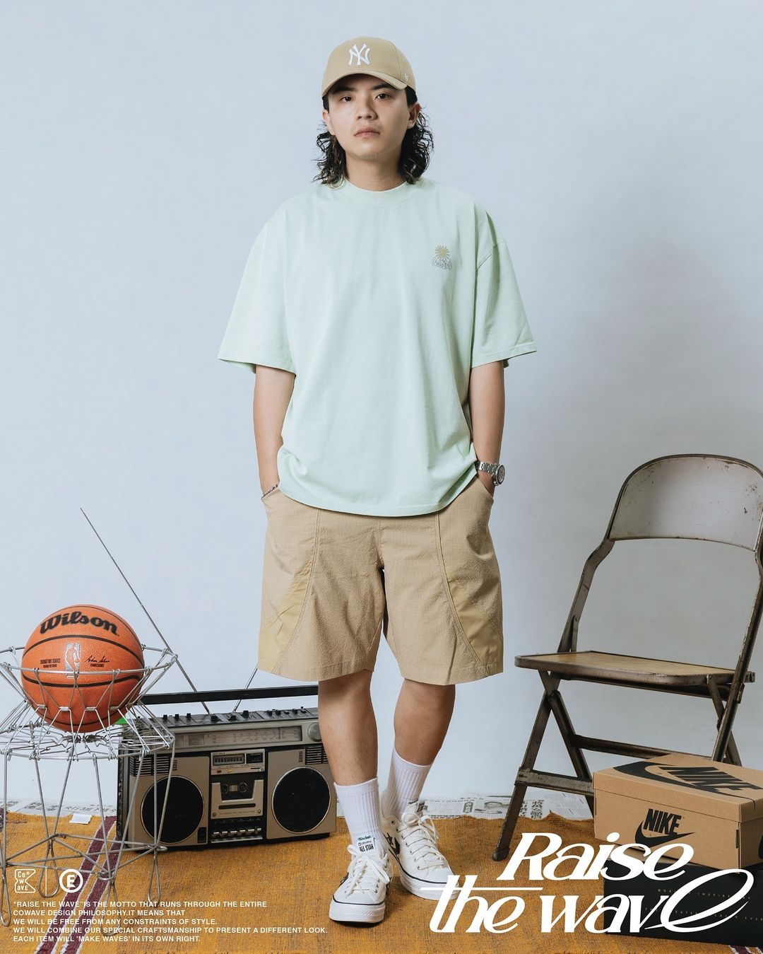 COWAVE 2024 Spring & Summer Sunny man font tee