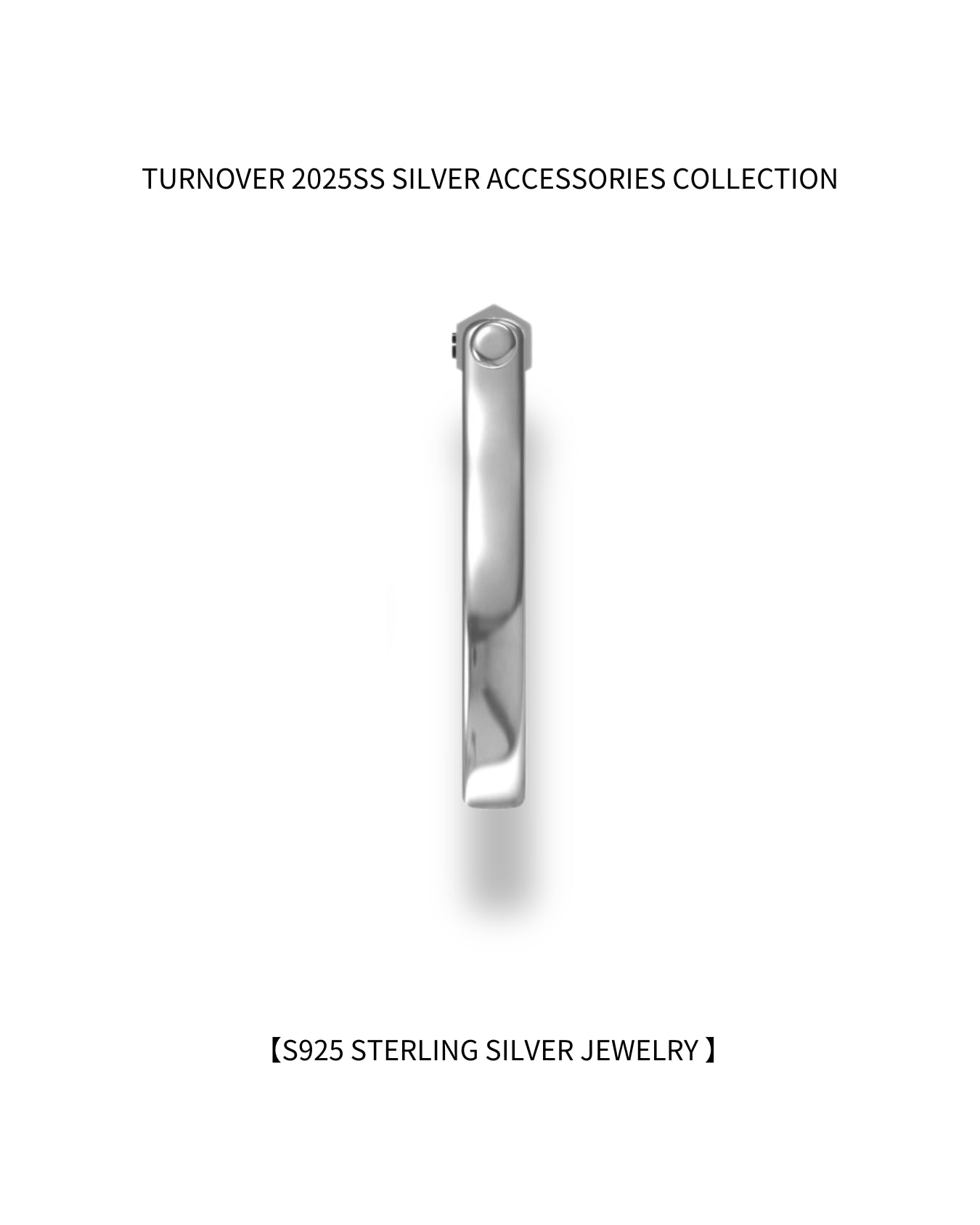 TURNOVER S925 STERLING SILVER JEWELRY "S925 銀戒指" (S925-T1)