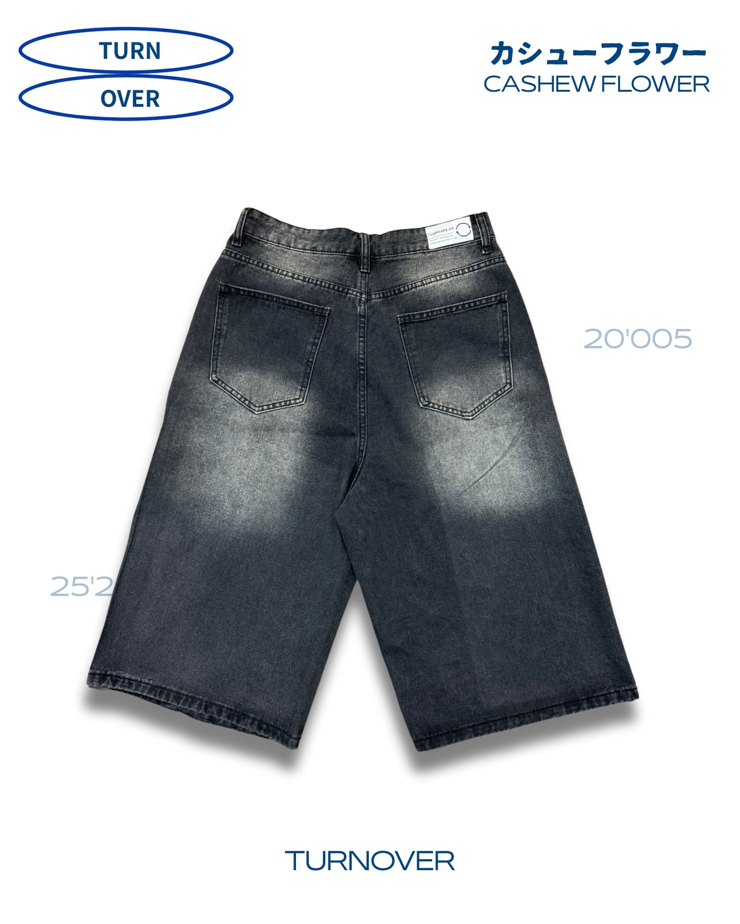 TURNOVER 2025SS CASHEW FLOWER JEANS
“25SS-S2 腰果花閃鑽牛仔褲”