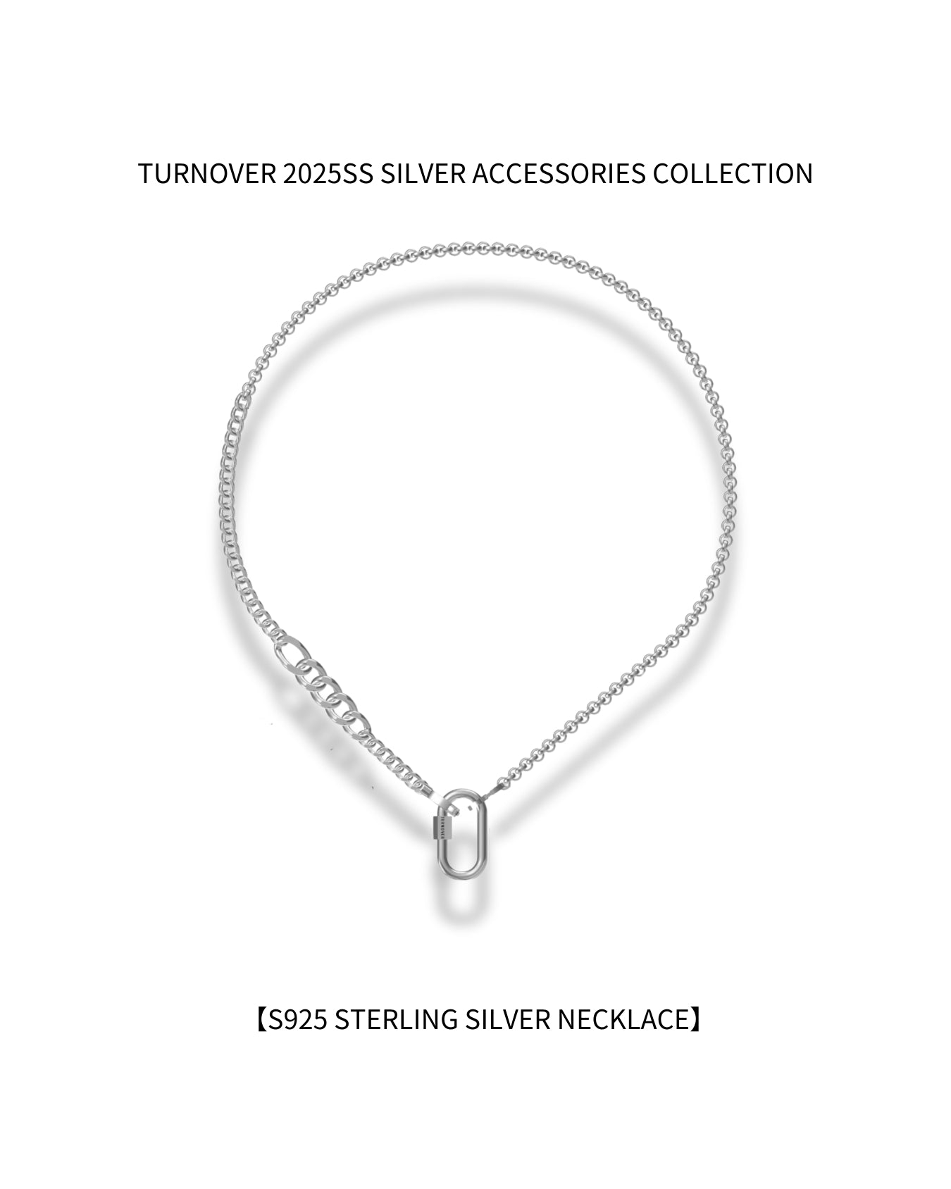 TURNOVER S925 STERLING SILVER NECKLACE "S925 銀頸鏈" (S925-T3)