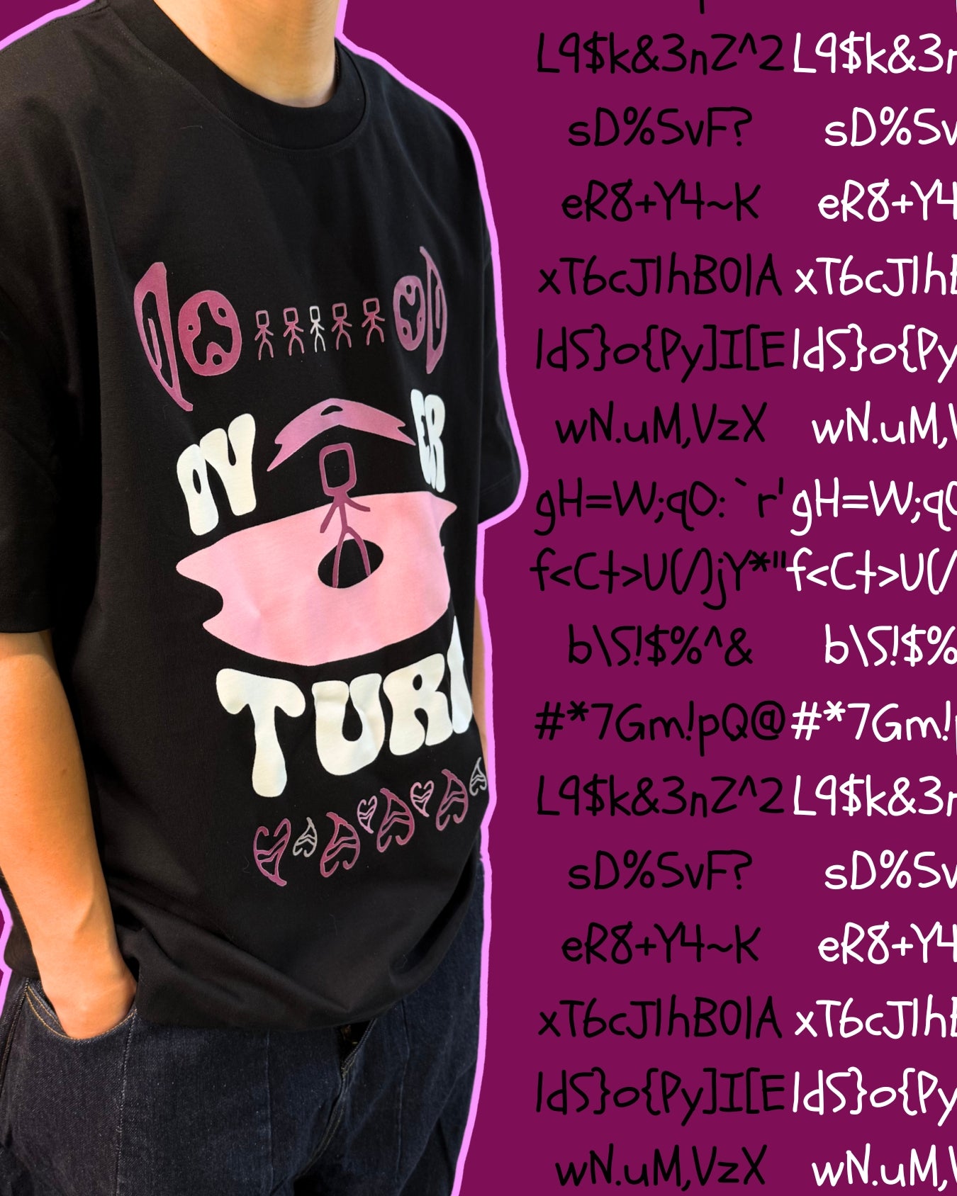 TURNOVER 2025SS Ego Glyph TEE
“25SST22 天·字·光TEE”