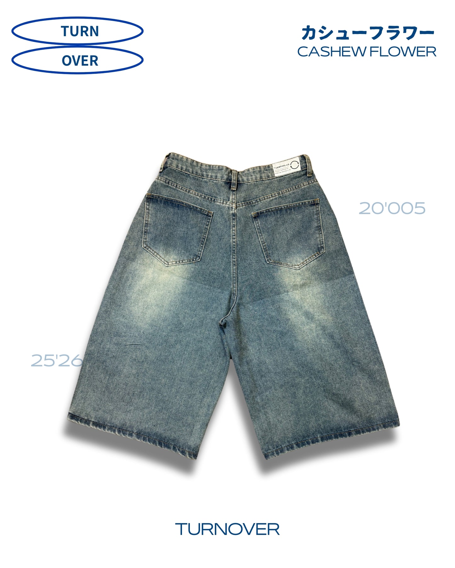 TURNOVER 2025SS CASHEW FLOWER JEANS
“25SS-S2 腰果花閃鑽牛仔褲”