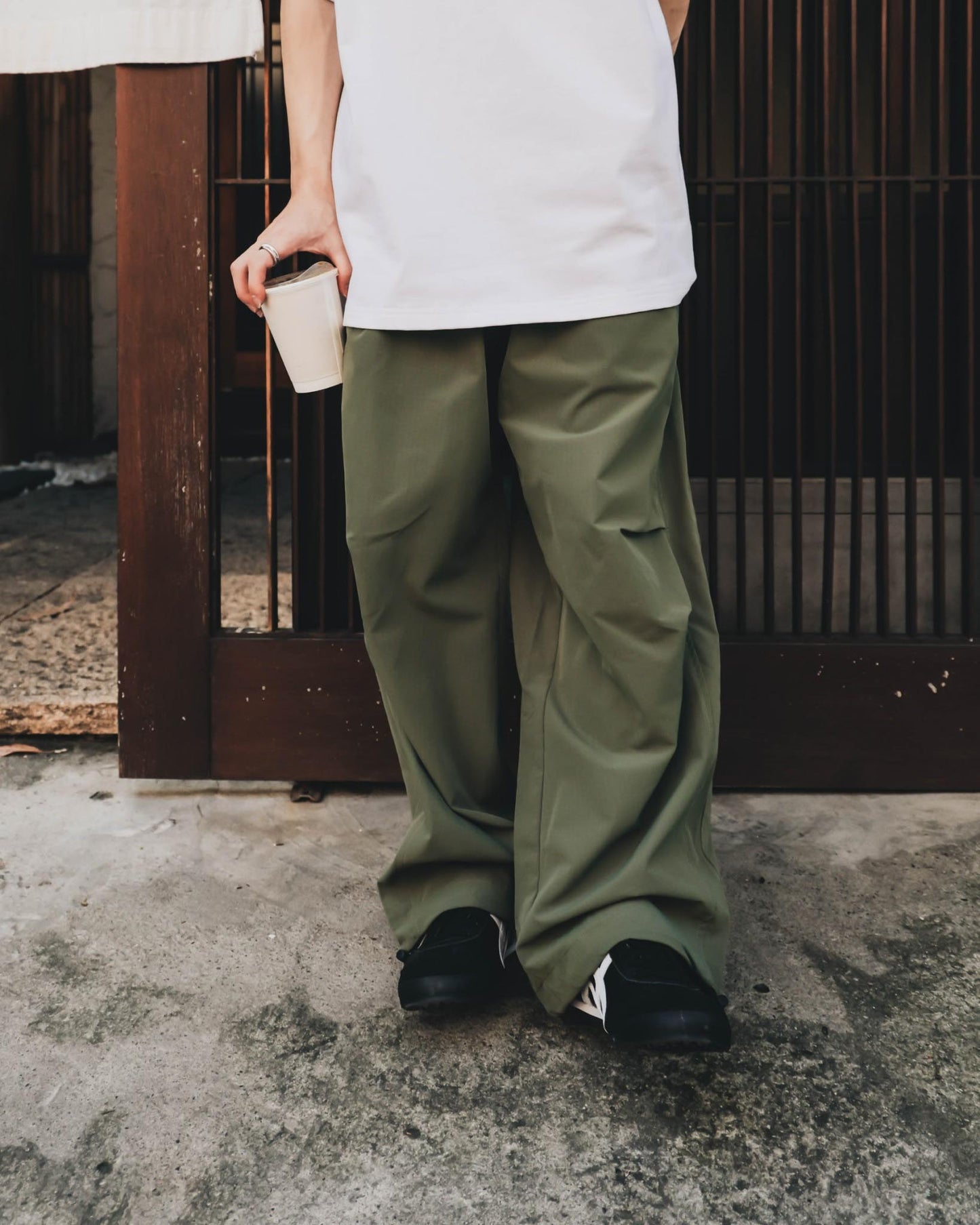 QUEST PARACHUTE PANTS 寬鬆 抽繩 傘兵褲