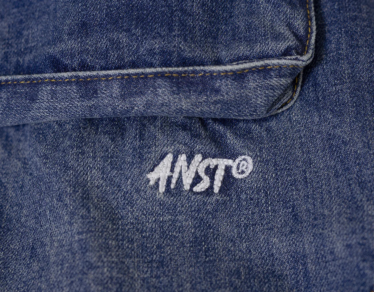 ANST 八袋 刺繡牛仔長褲/深藍 ST.47 882427